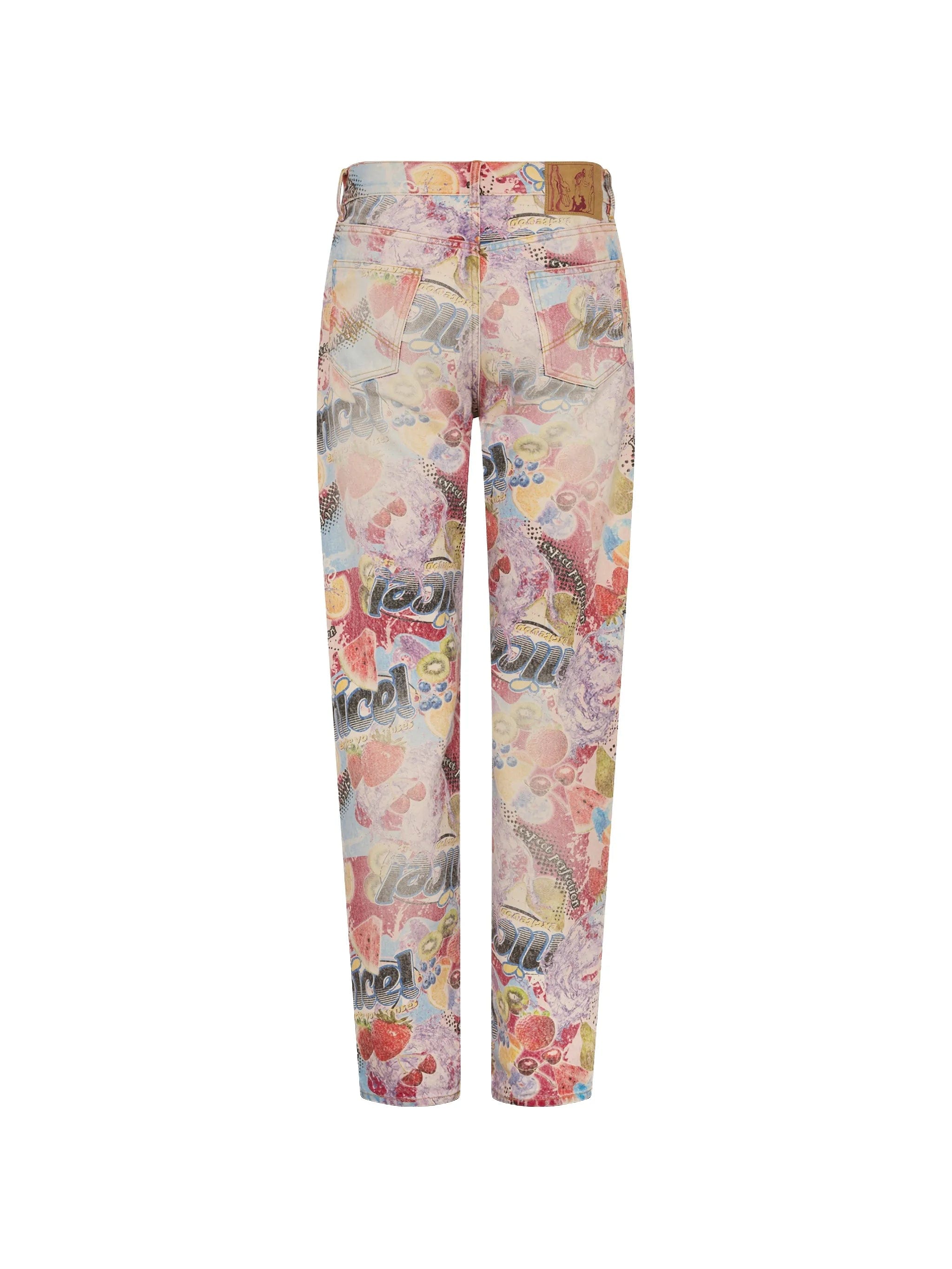 Martine Rose printed five - pocket jeans