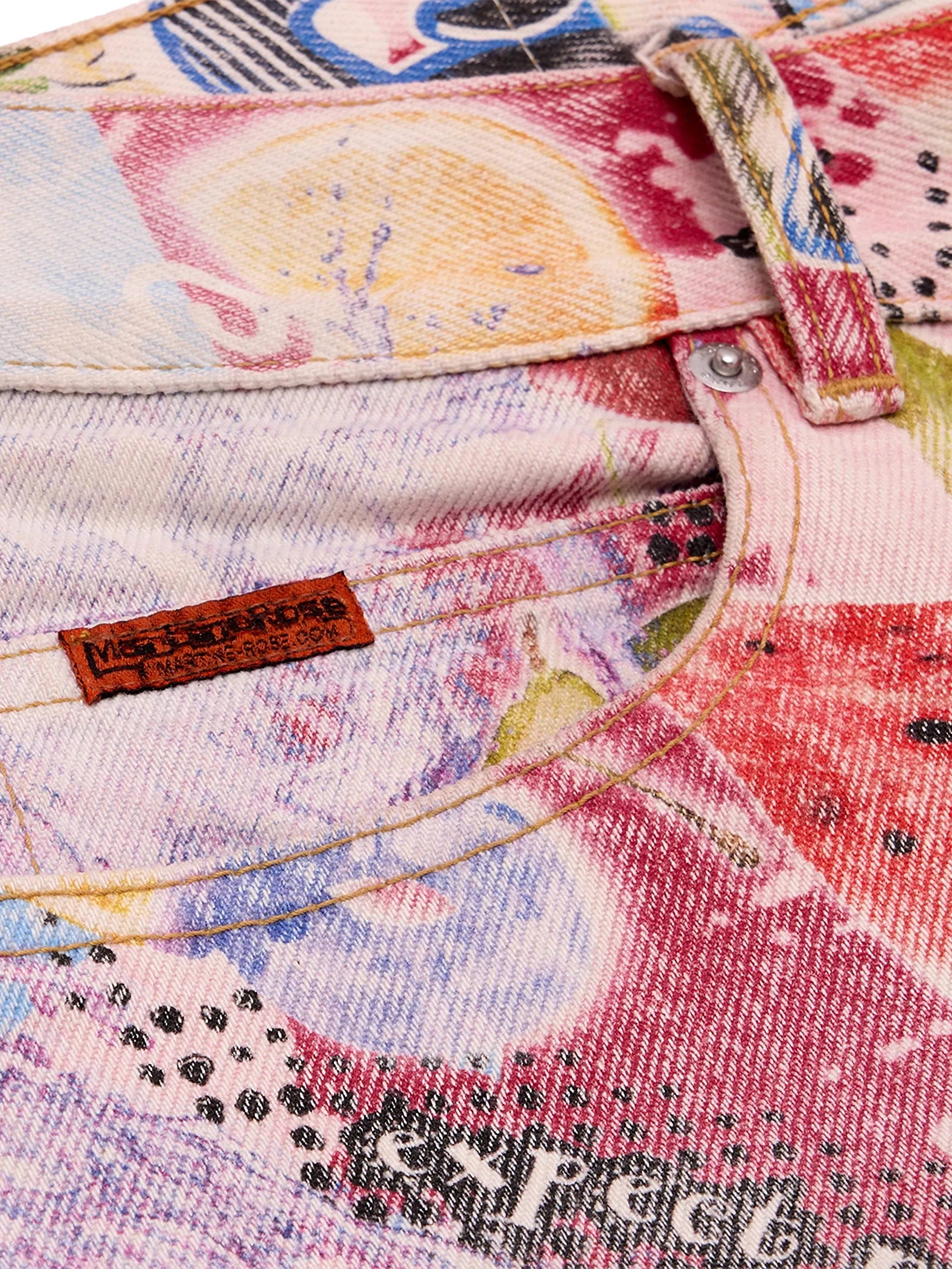 Martine Rose printed five - pocket jeans