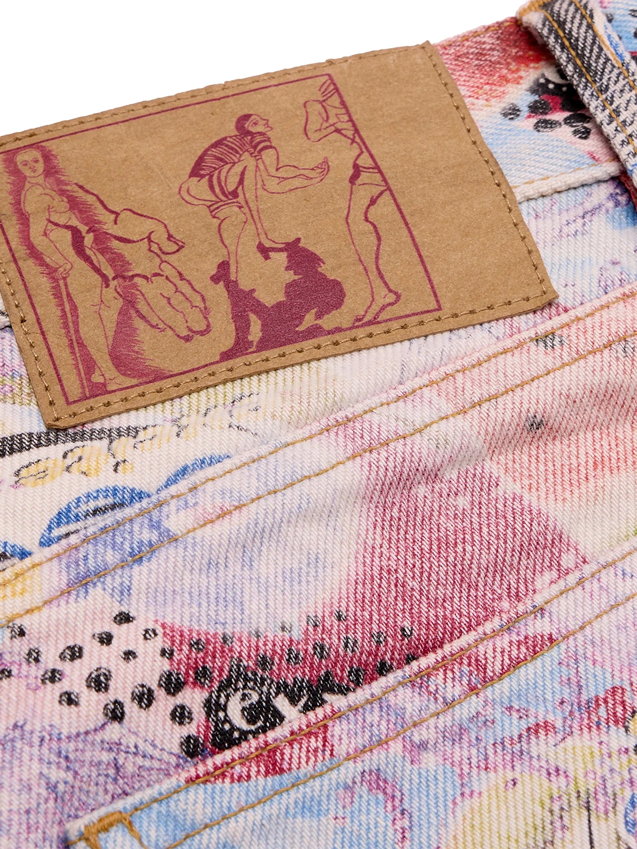 Martine Rose printed five - pocket jeans
