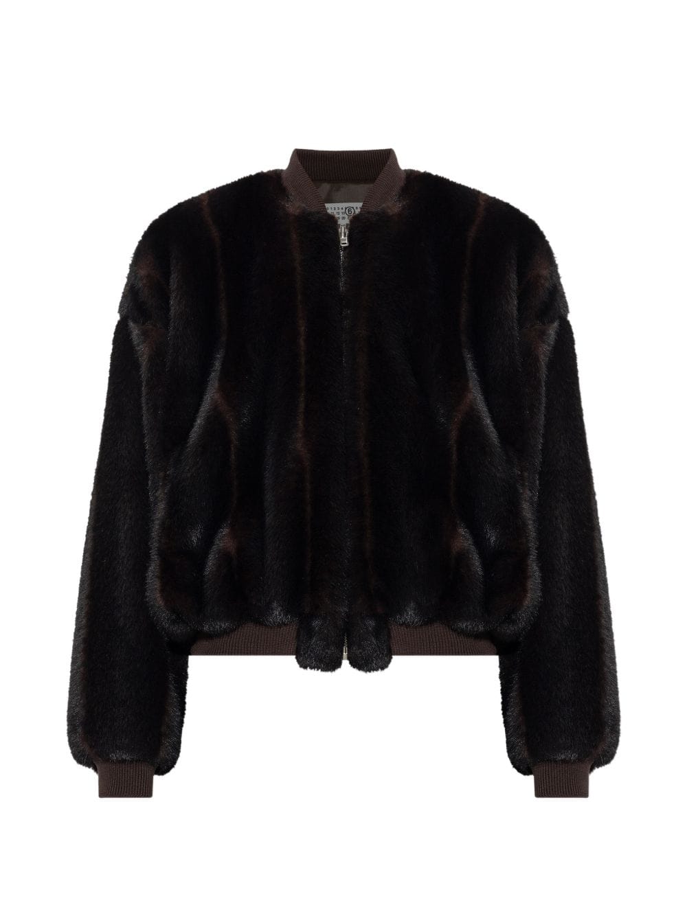 MM6 Maison Margiela Mink Fur Jacket — Brown