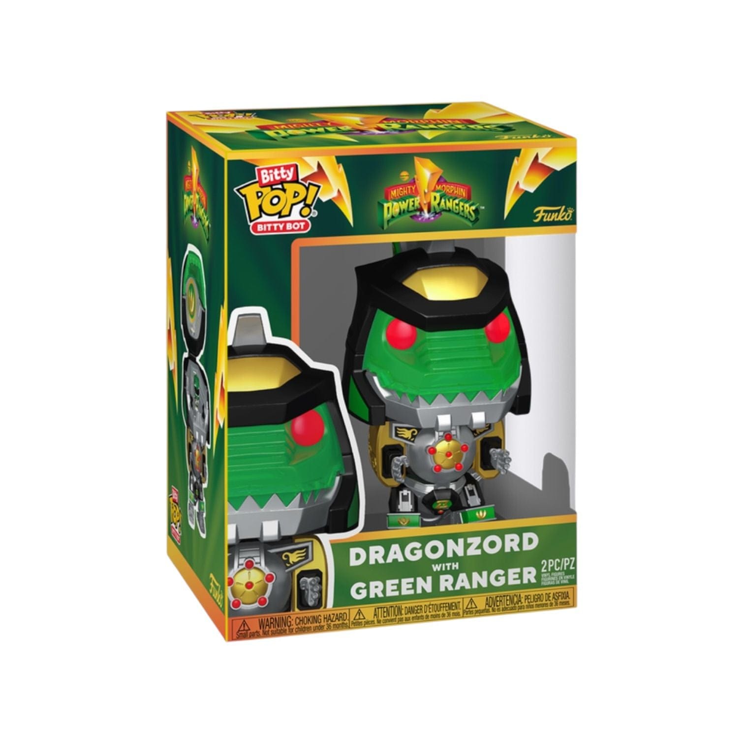 Power Rangers Dragonzord and Green Ranger Funko Pop! Bitty Bots - Power Rangers