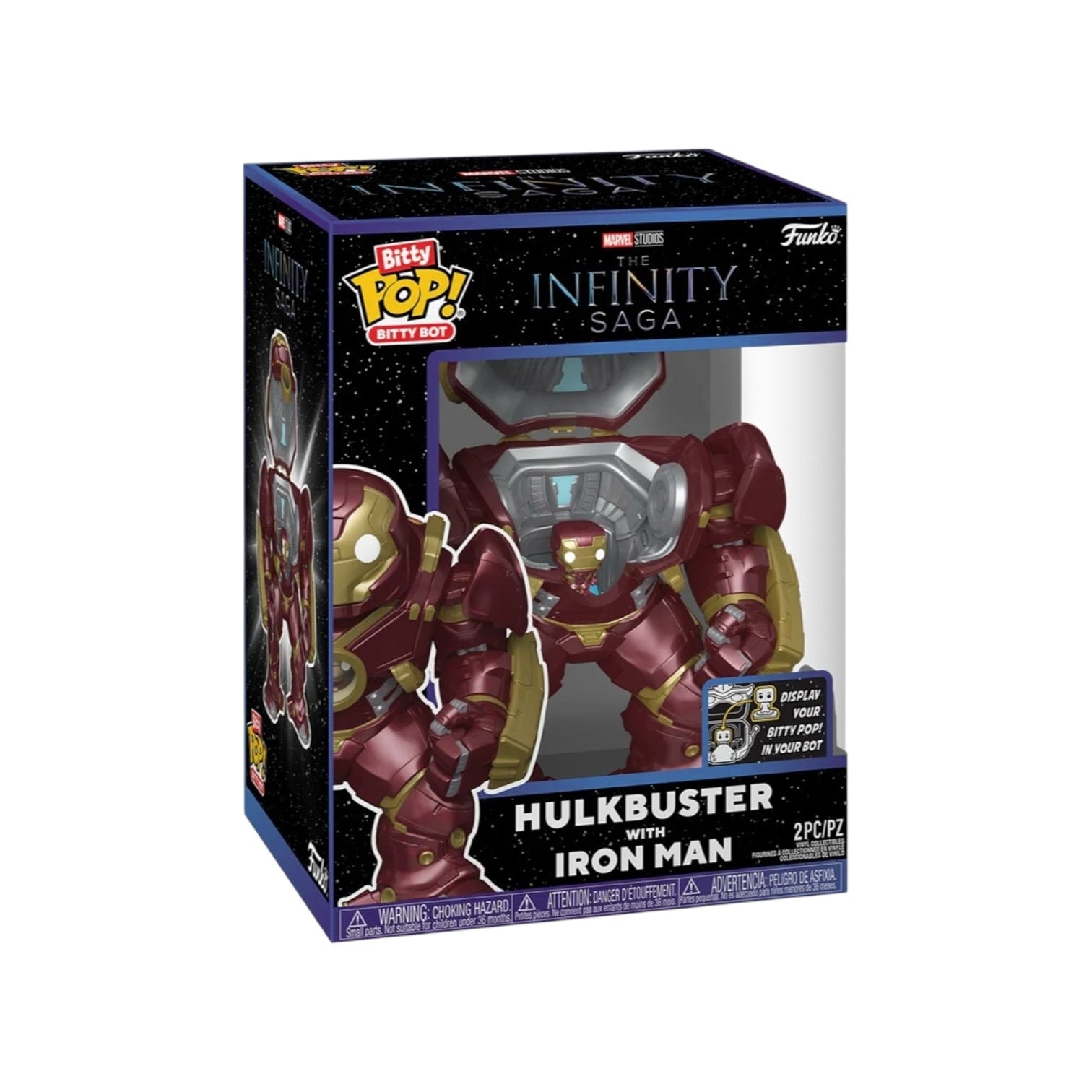 Funko Pop! Hulkbuster with Iron Man Funko Pop! Bitty Bots - Infinity Saga Marvel