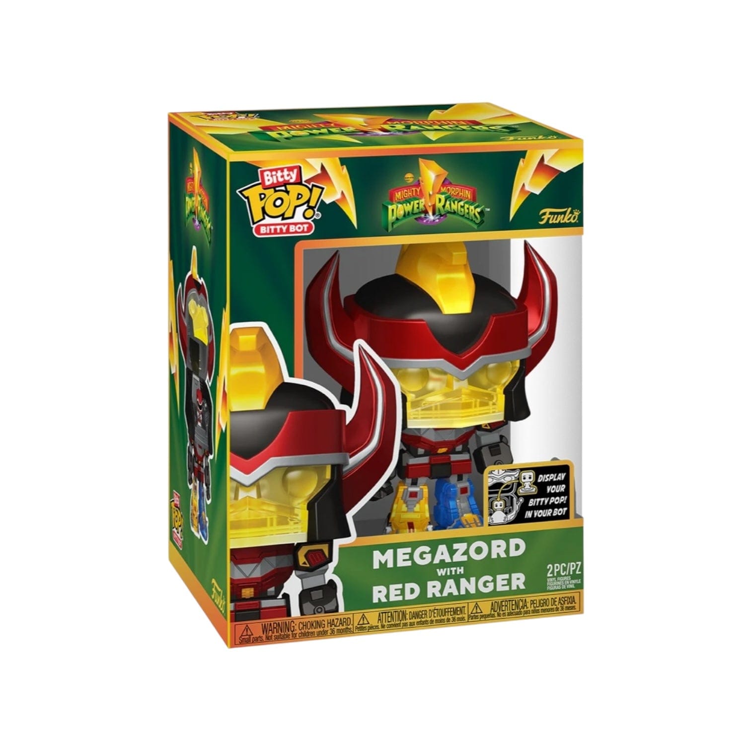 Power Rangers Megazord and Red Ranger Funko Pop! Bitty Bots - Power Rangers