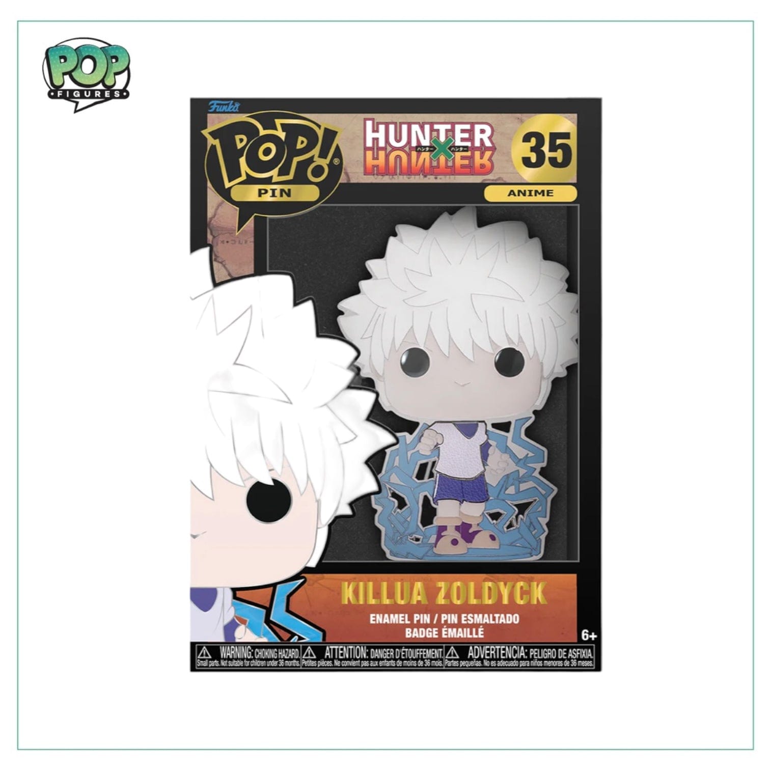 Funko Pop! Killua Zoldyck #35 Funko Pop Pin! - HUNTERxHUNTER - Chance of Chase