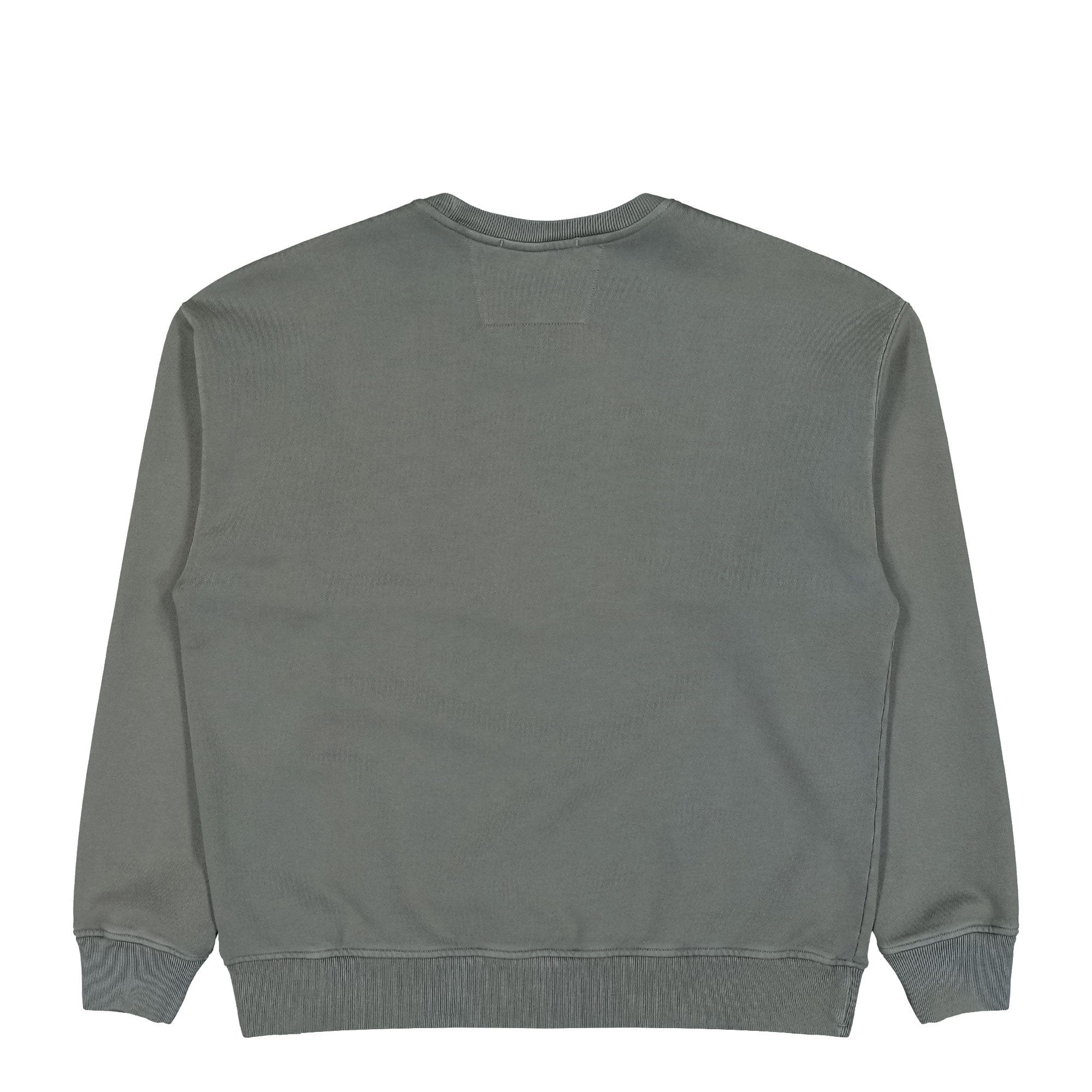 C.P. Company Diagonal Fleece Boxy Logo Crewneck Sweatshirt