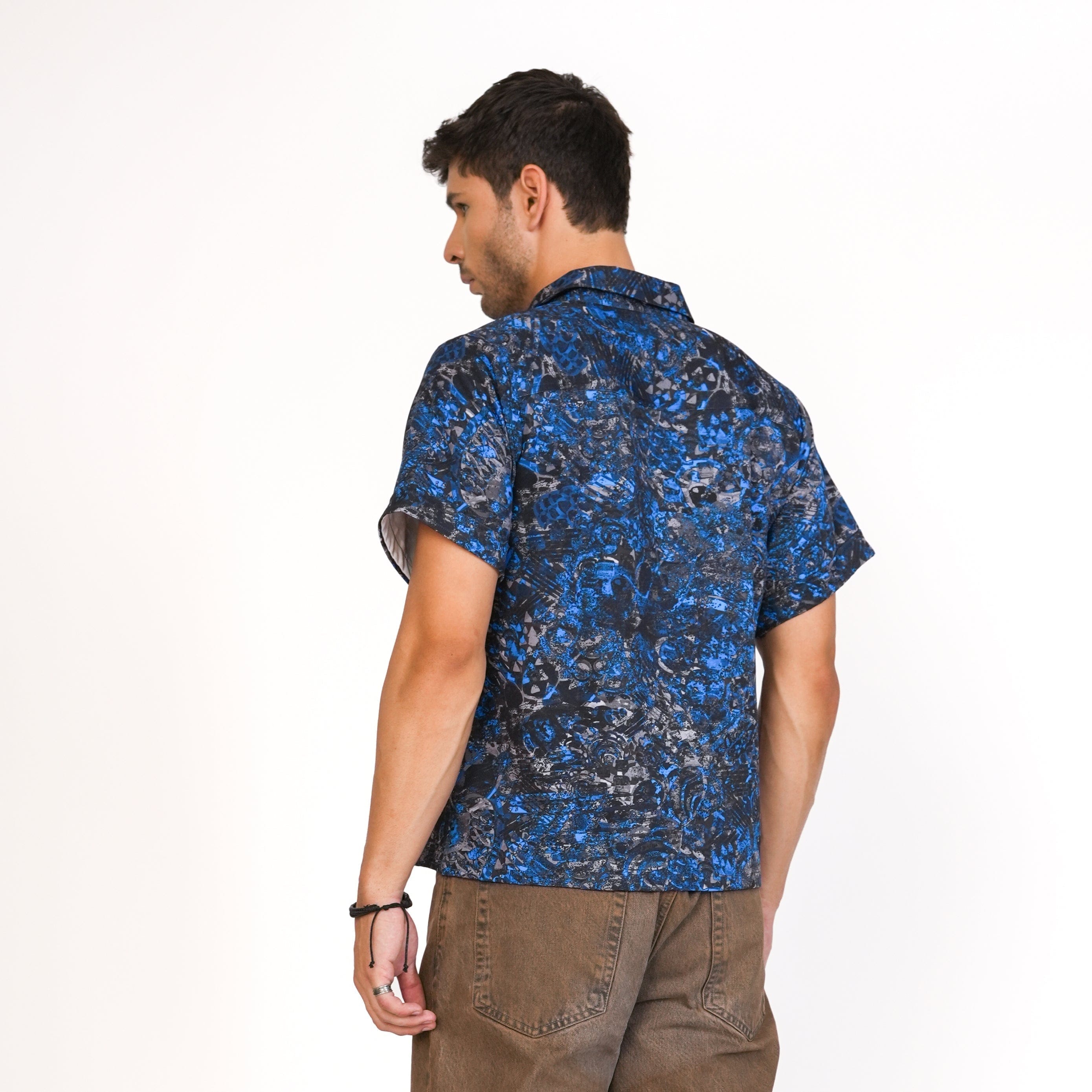 The Khwaab Marine Feather Shirt