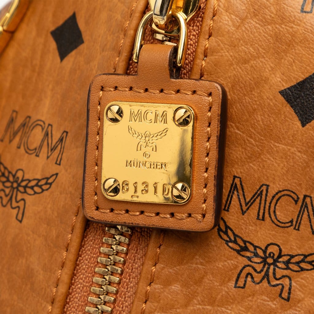 MCM Calfskin and Visetos Coated Canvas Rabbit Zoo Doll Backpack