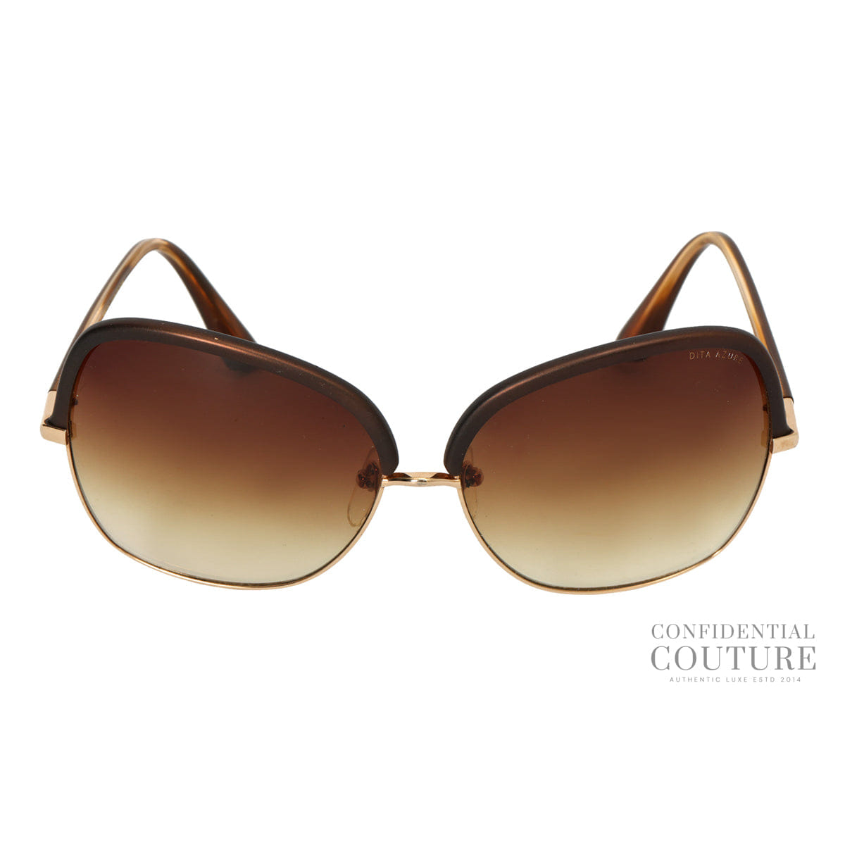 Dita Azure Titanium 23005 Brown Tone Sunglasses