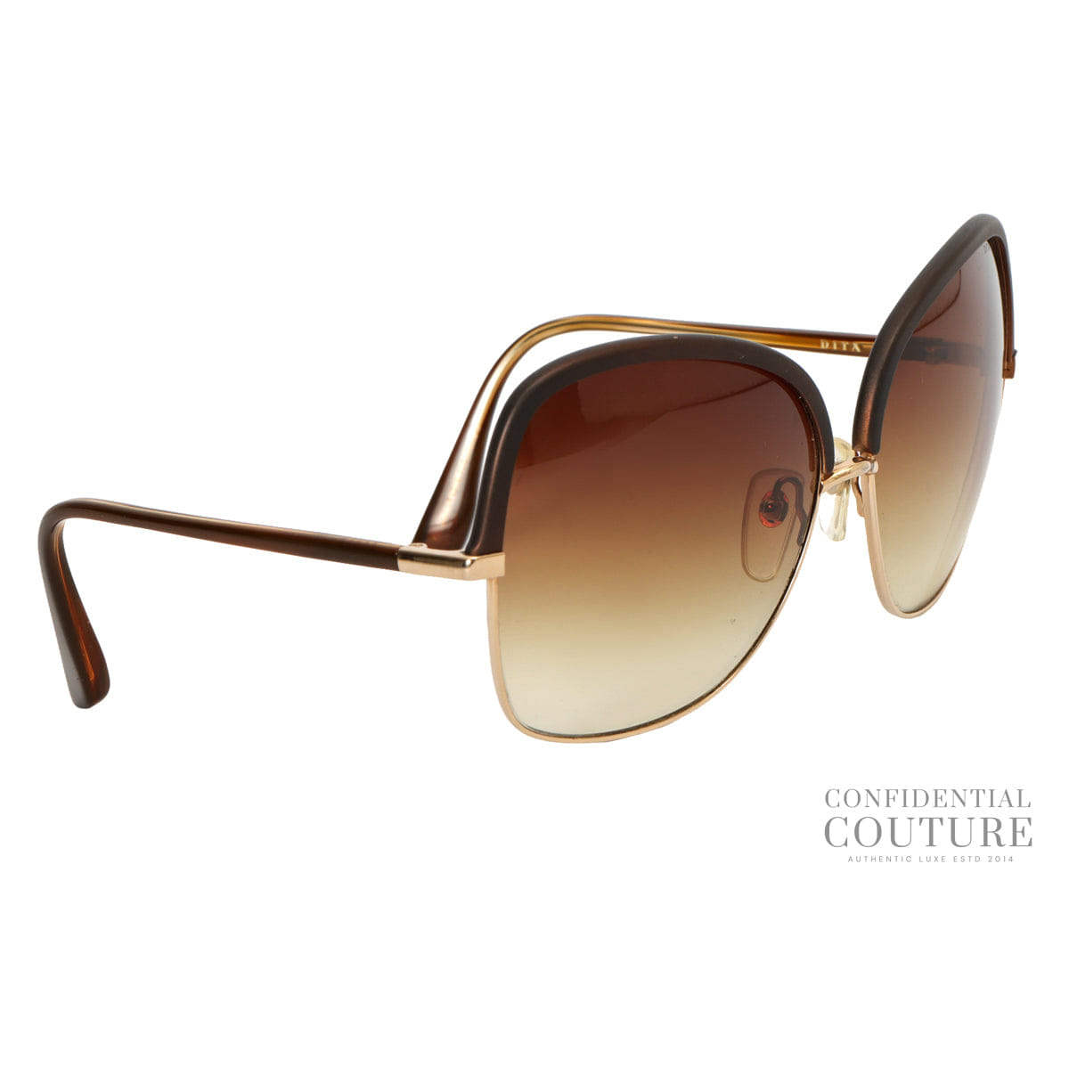 Dita Azure Titanium 23005 Brown Tone Sunglasses