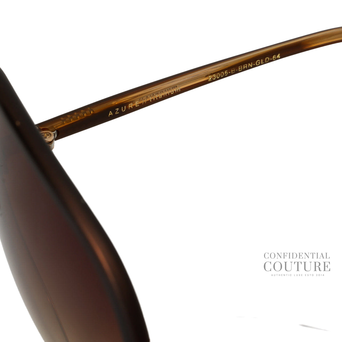 Dita Azure Titanium 23005 Brown Tone Sunglasses