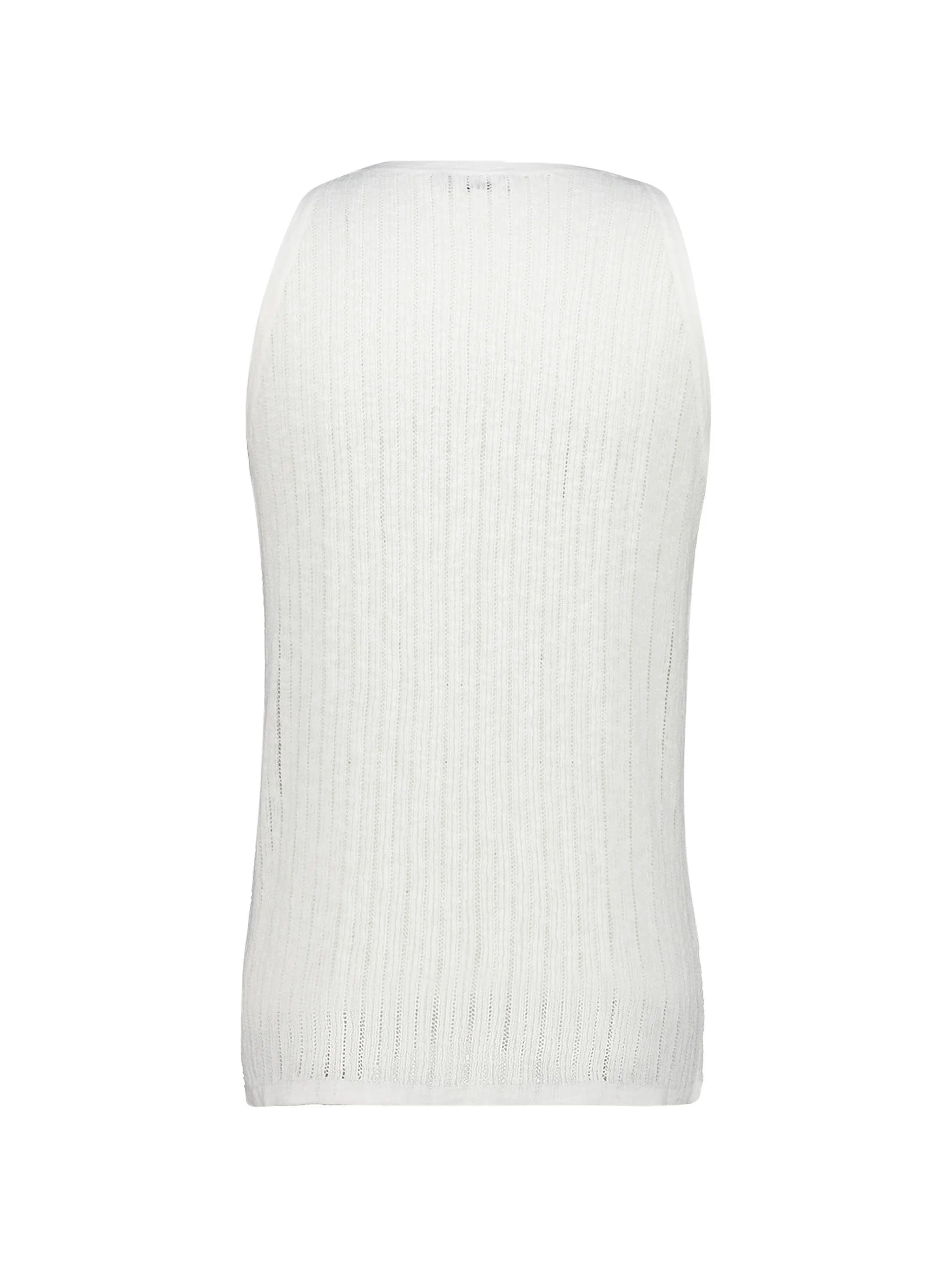 Commas pointelle - knit tank top