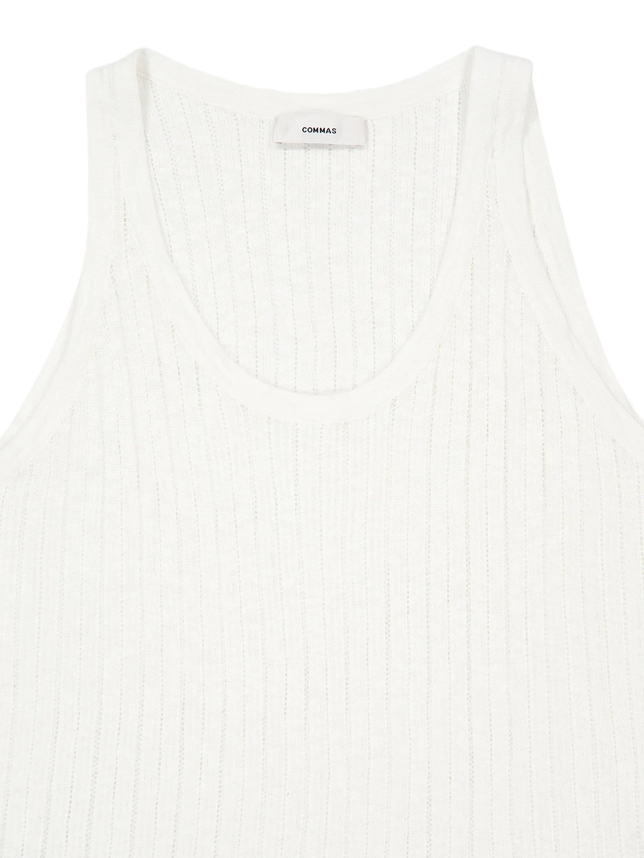 Commas pointelle - knit tank top