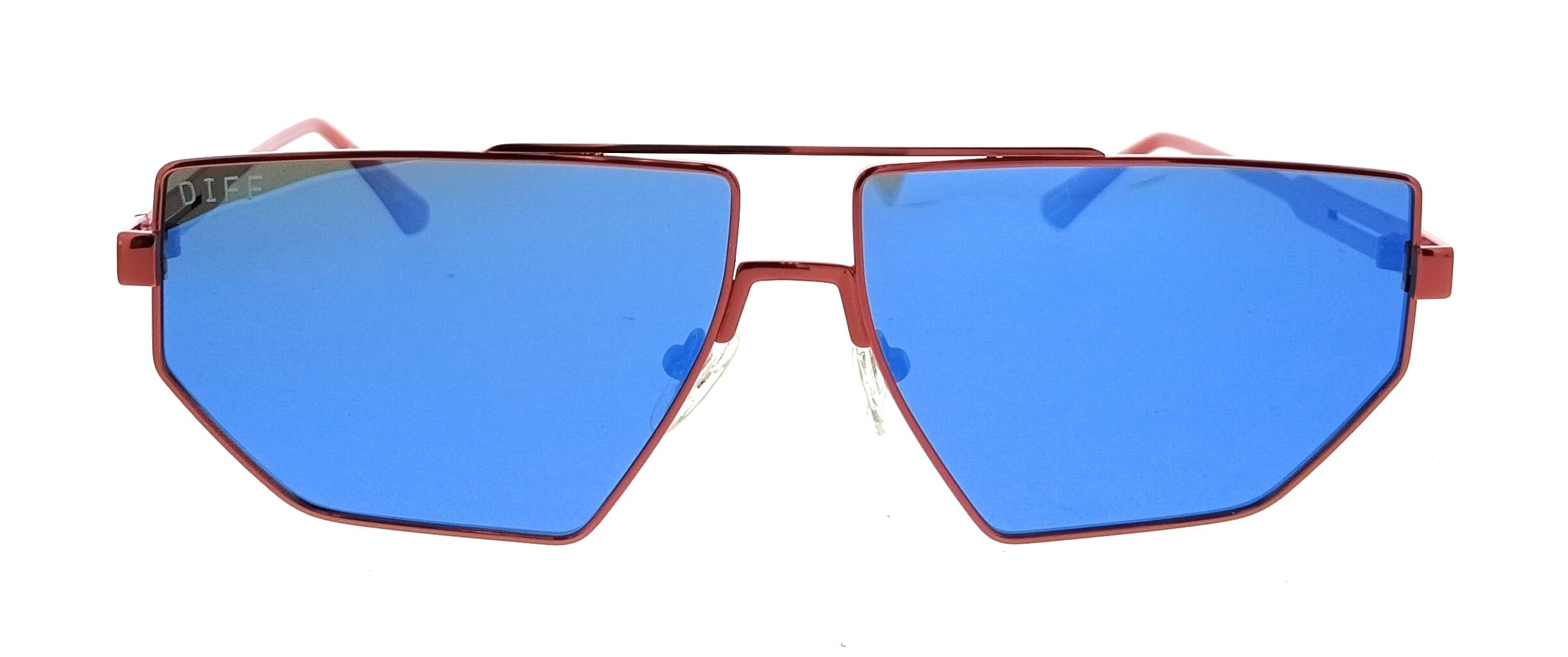 Diff SDFHERO610RED Red Shield Unisex Sunglasses