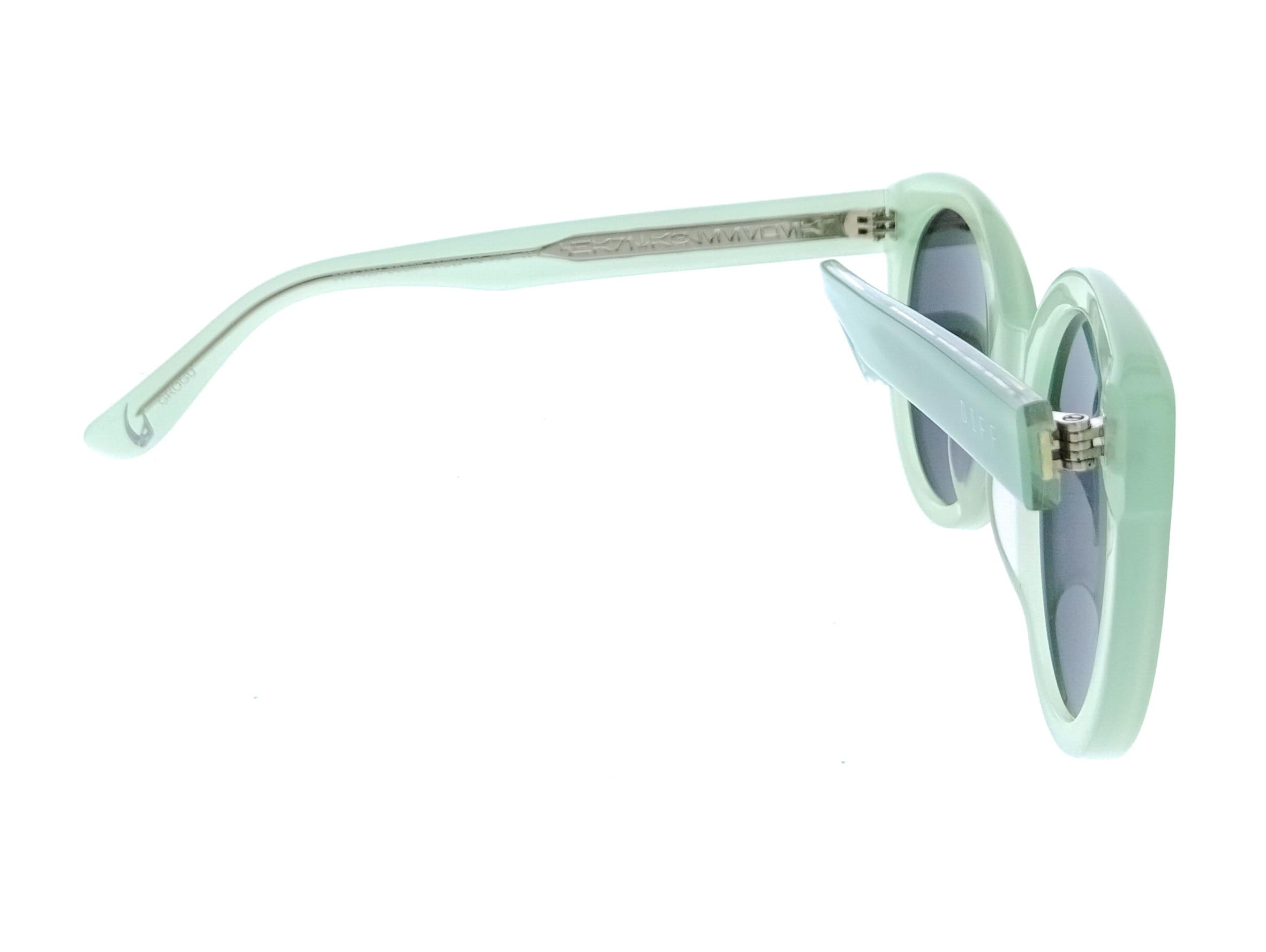 Diff SDFGRO 50GRNP Black Round Unisex Sunglasses