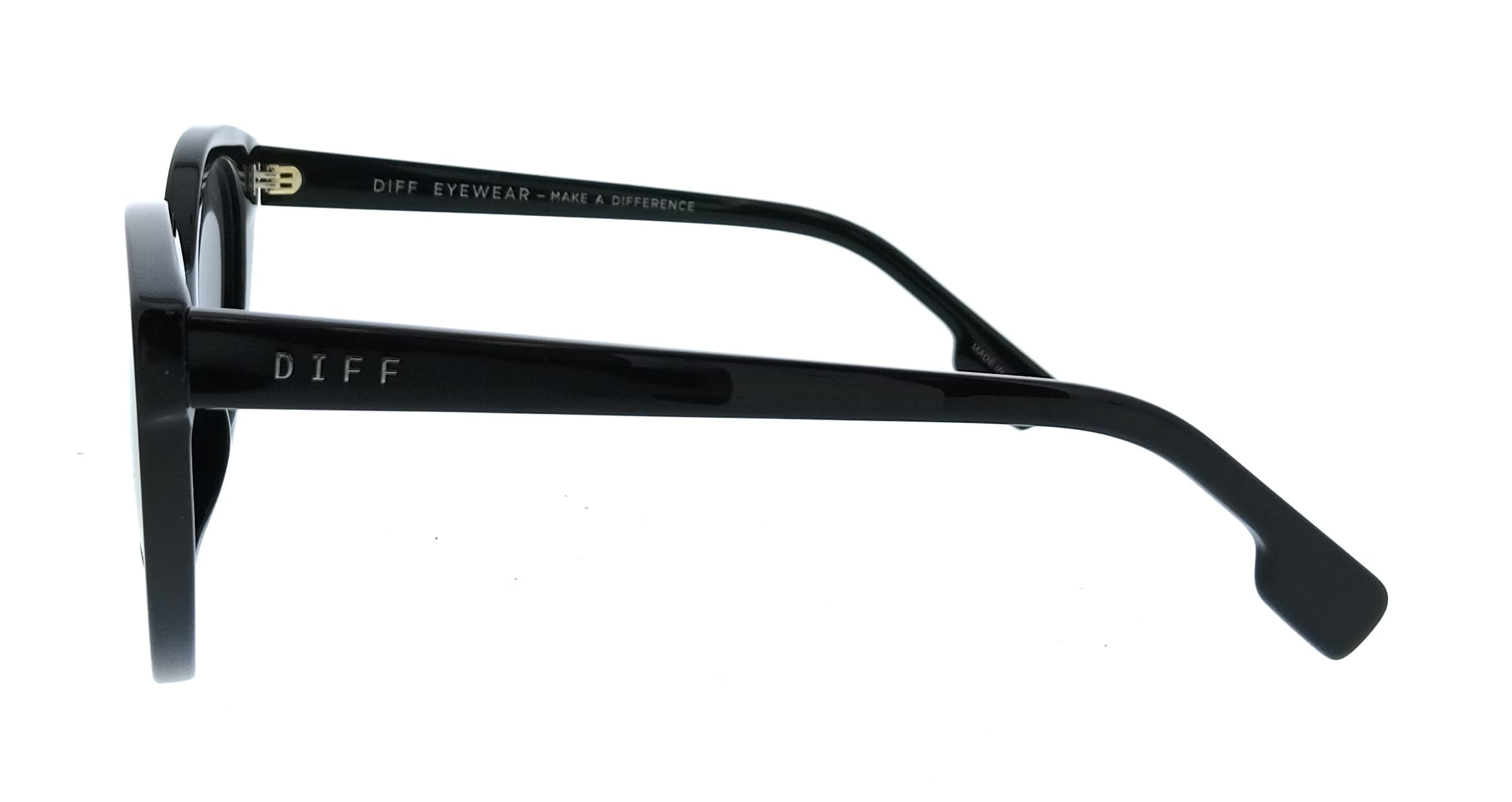 Diff SDFEMMY520BLA Black Square Womens Sunglasses