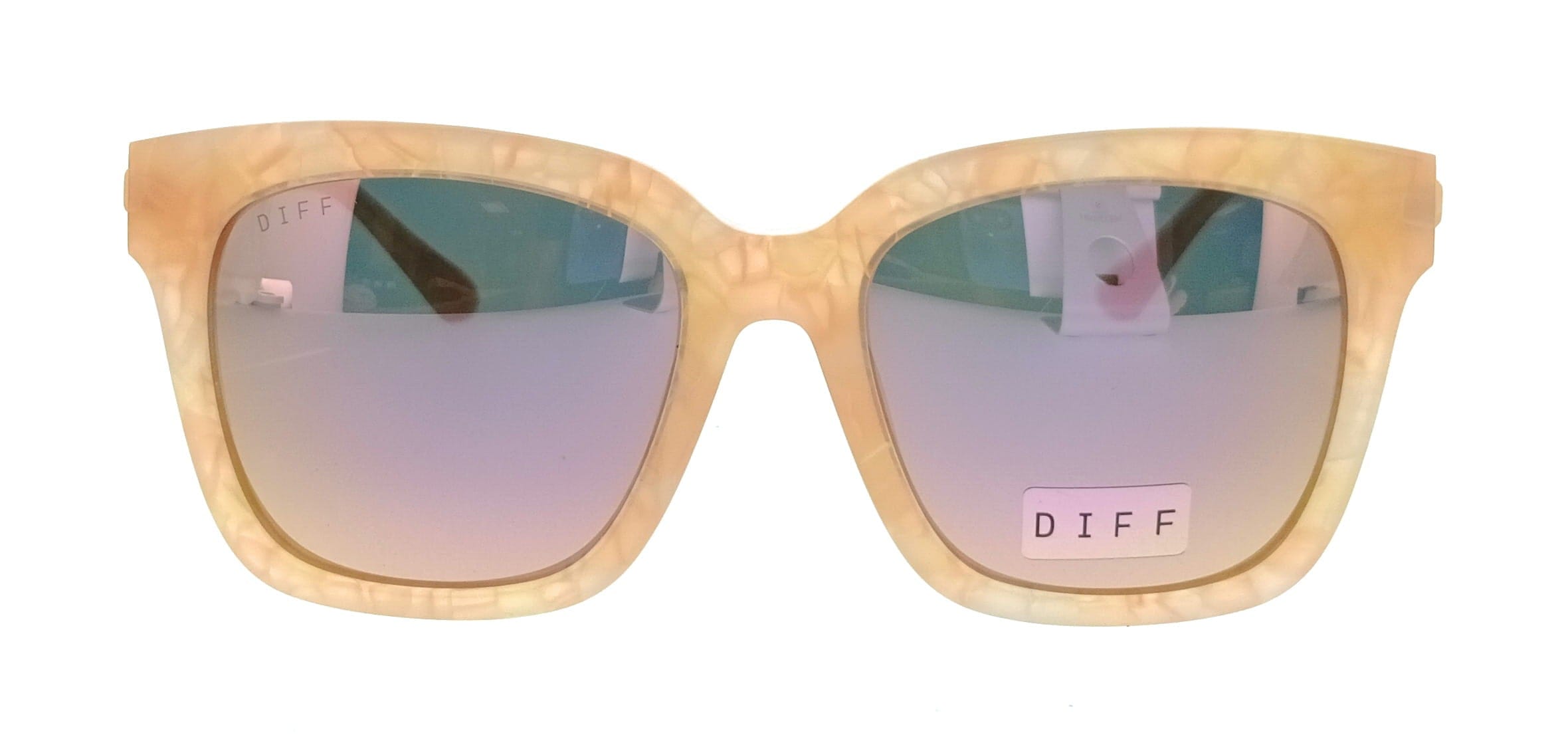 Pearl Diff SDFBLLA54CITR Citrine Pearl Round Womens Sunglasses