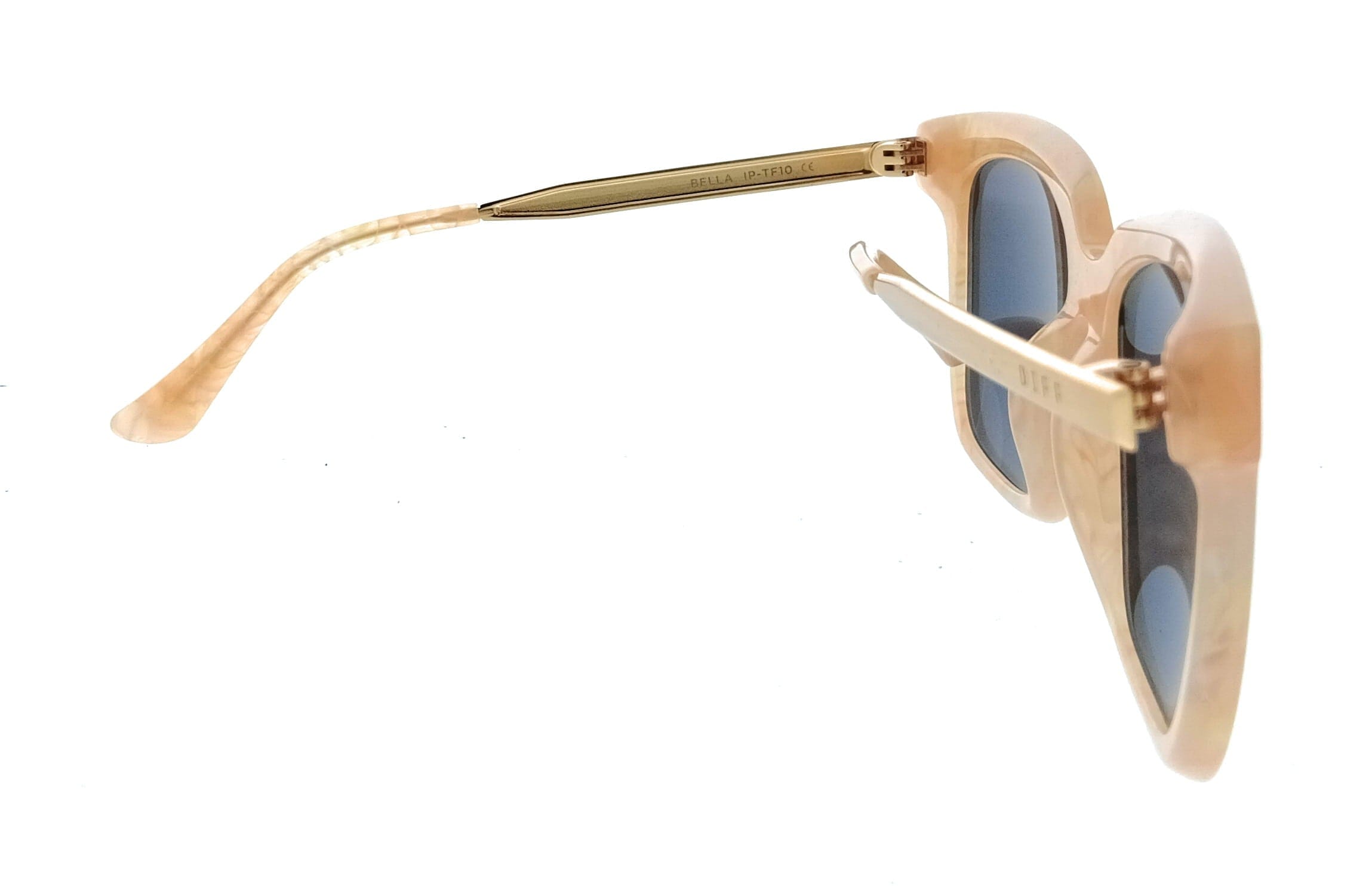 Pearl Diff SDFBLLA54CITR Citrine Pearl Round Womens Sunglasses