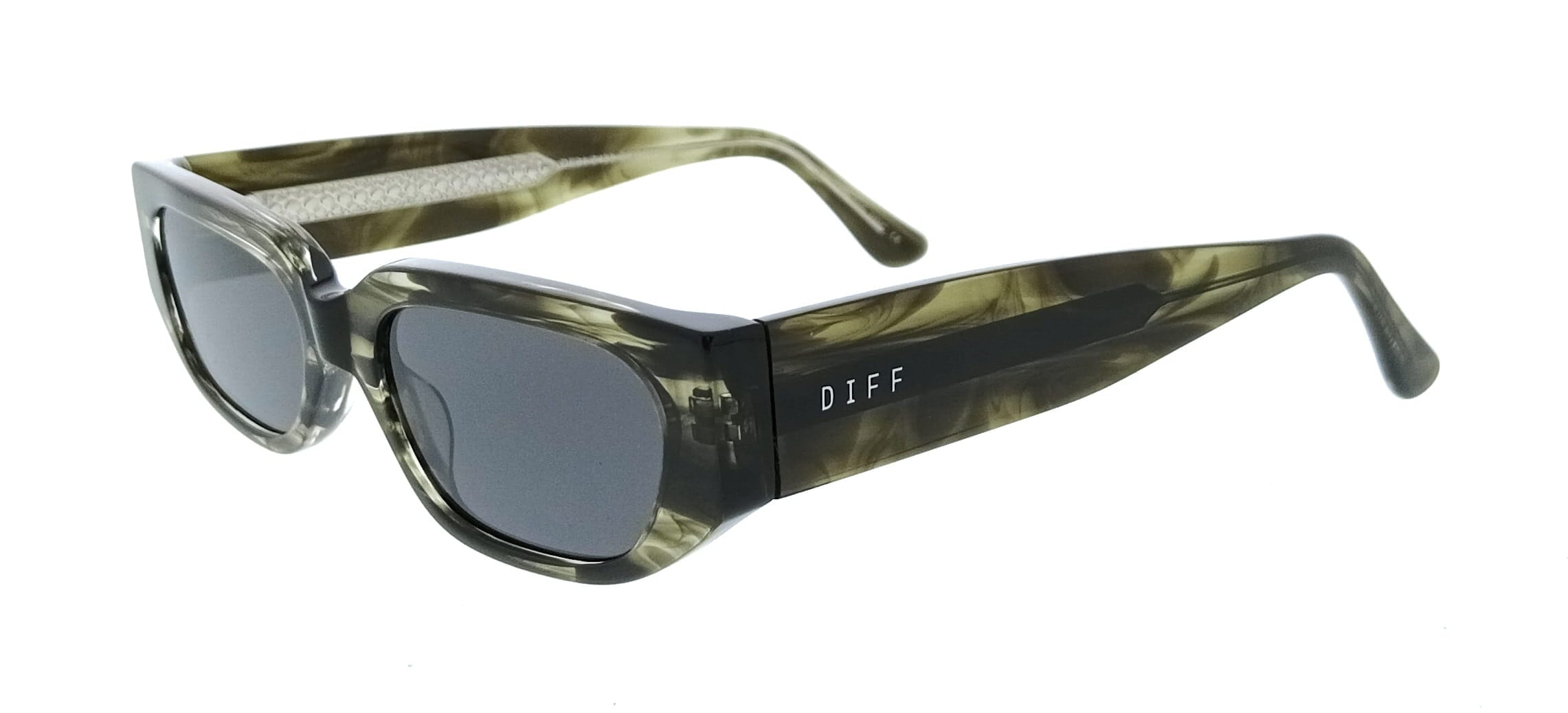 Aviator Diff SDFSLY 549U47 Green Aviator Womens Sunglasses