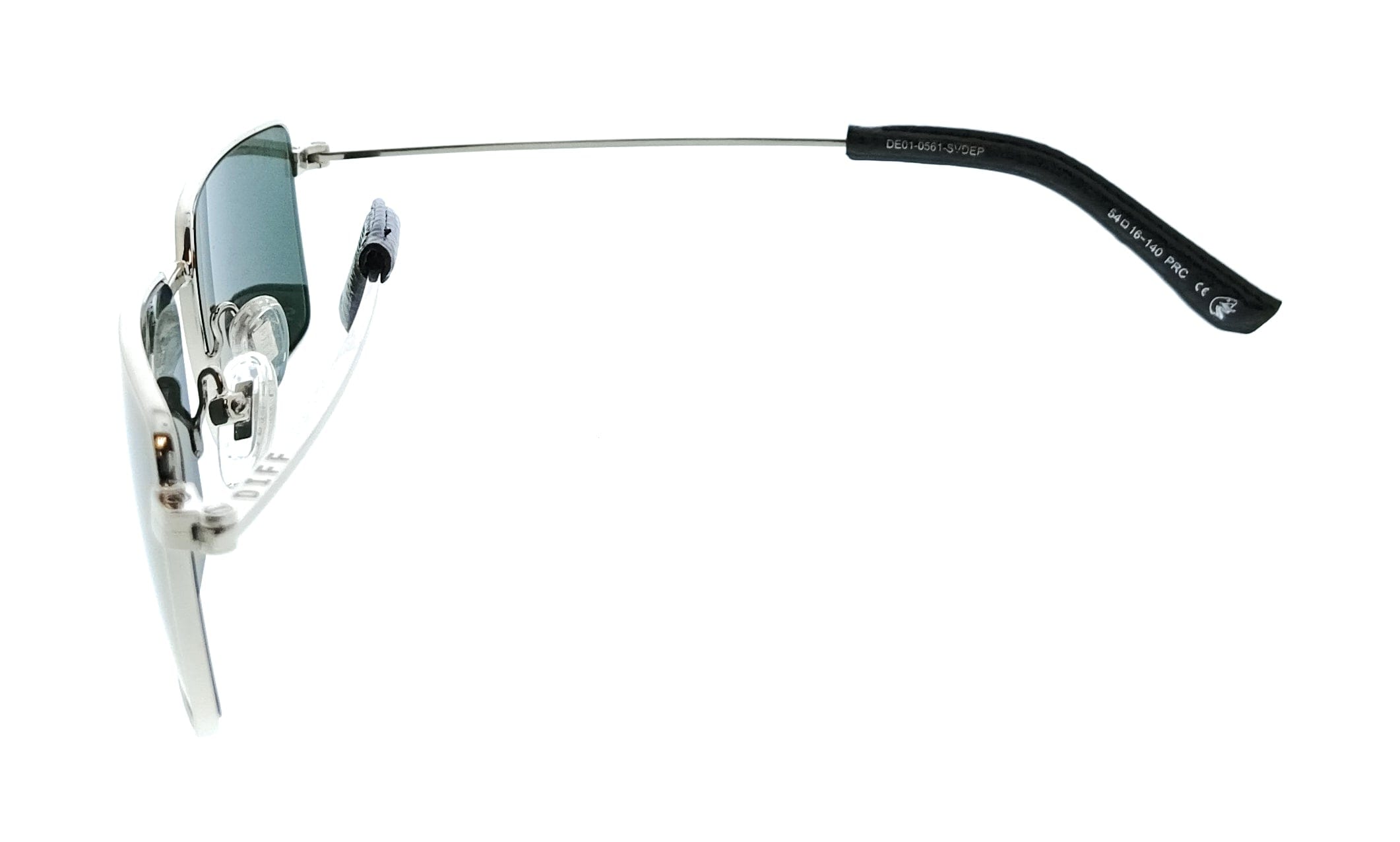 Aviator Diff SDFSLY 540SIL Black Aviator Womens Sunglasses