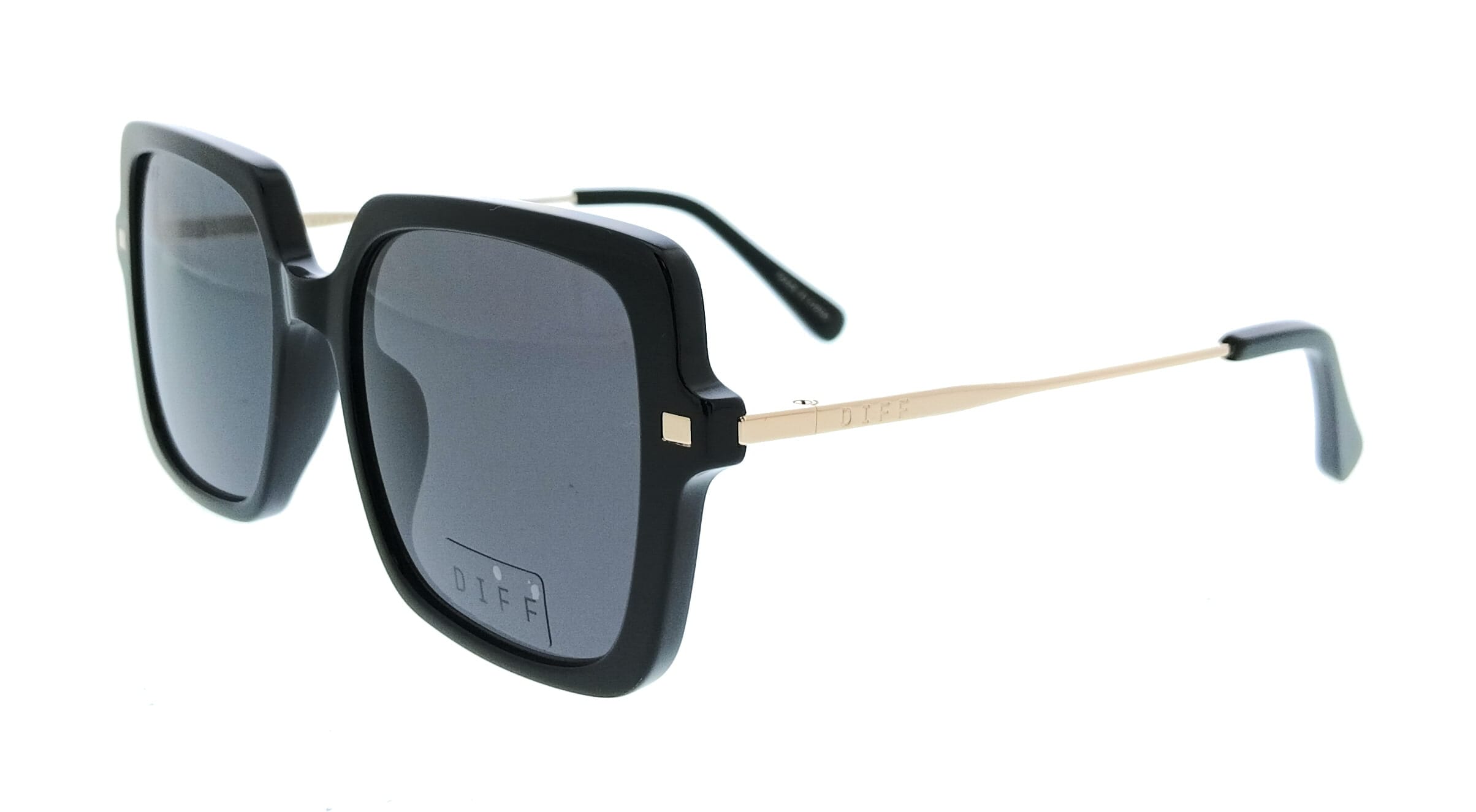 Diff SDFSAND54BLAP Black Square Womens Sunglasses