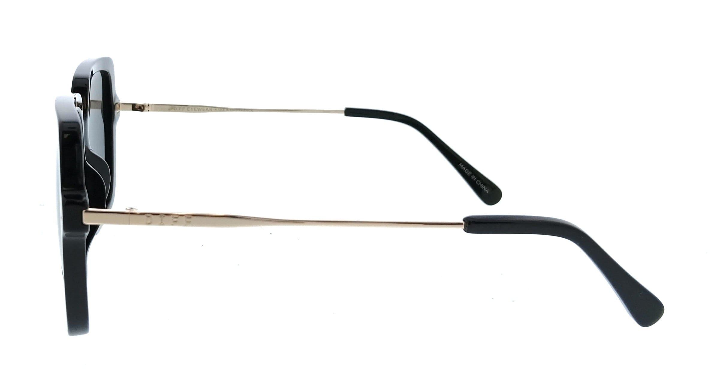 Diff SDFSAND54BLAP Black Square Womens Sunglasses