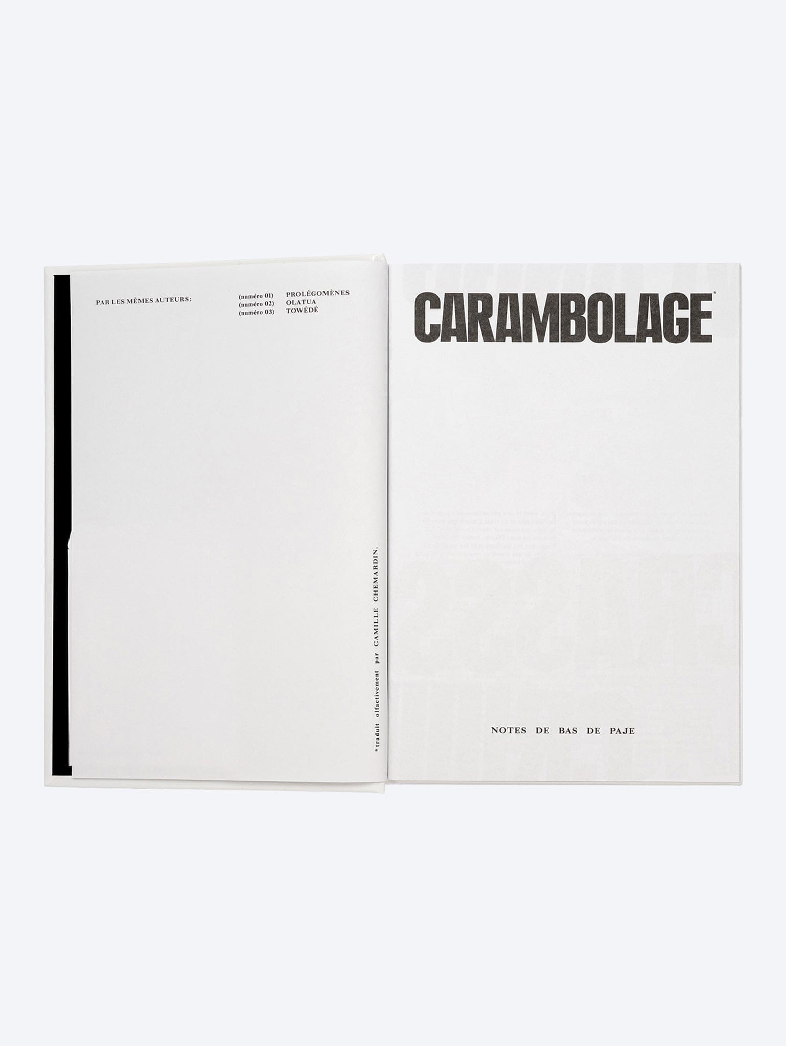 NOTES de BAS de PAJE Carambolage extrait de parfum 50 ml