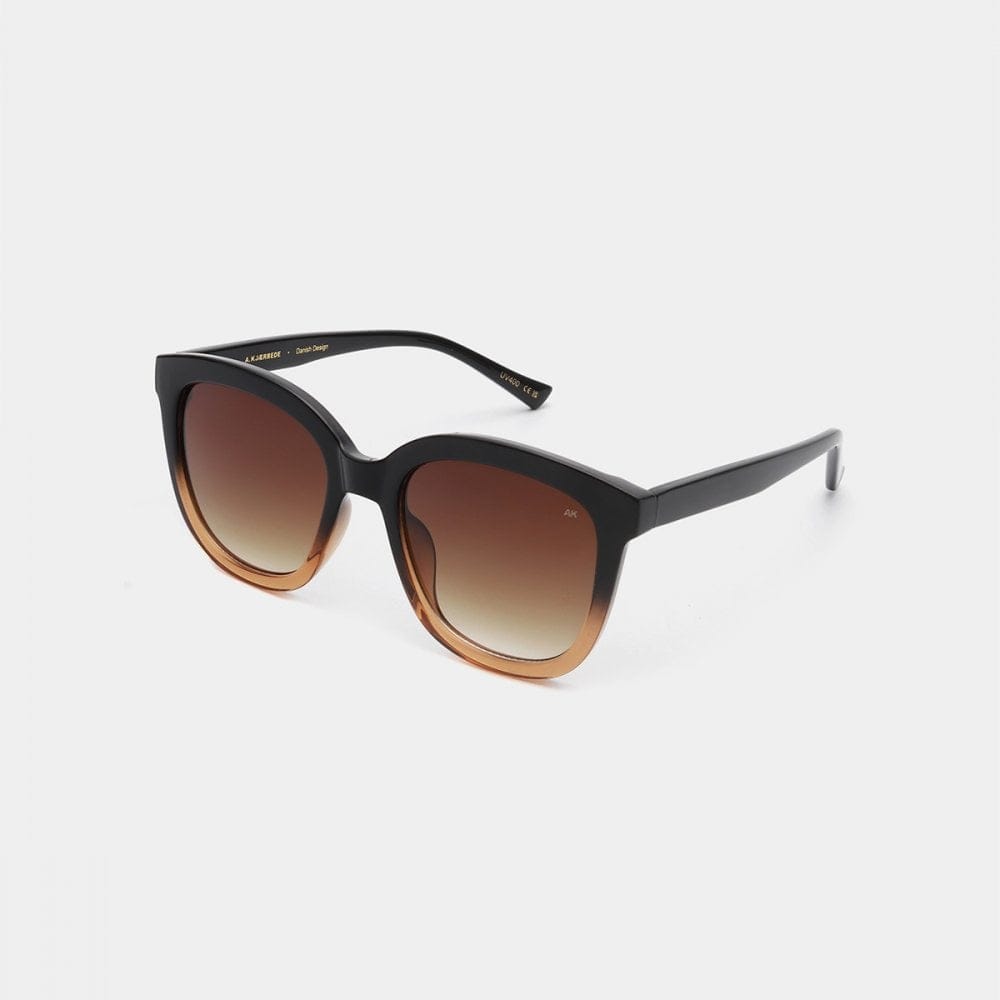 A. Kjaerbede Billy Sunglasses - Black / Brown Transparent