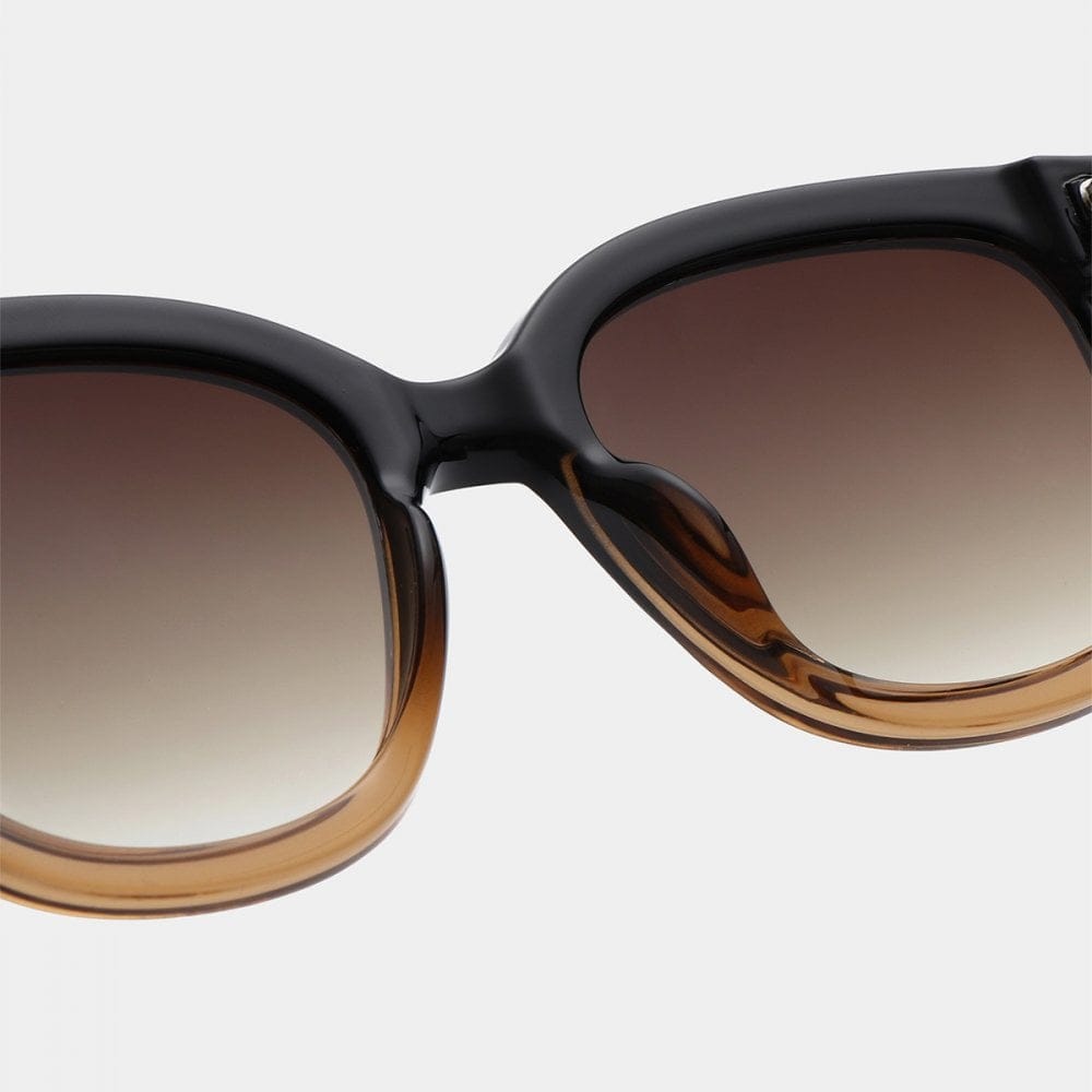 A. Kjaerbede Billy Sunglasses - Black / Brown Transparent