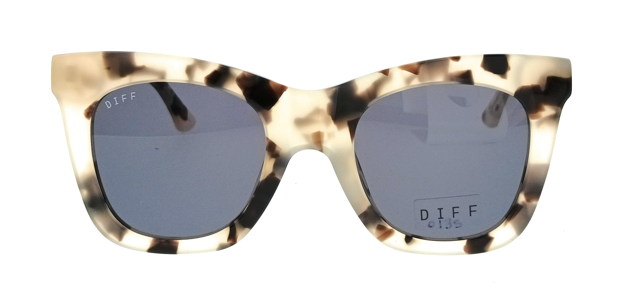 BUTTERFLY Diff SDFKAIA580CRM Cream Tortoise Butterfly Womens Sunglasses
