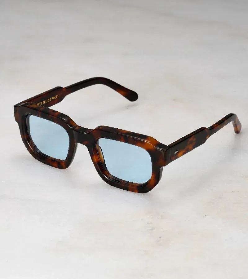 Explicit Poets Explicit Poets Unisex HARPER Tortoise - Blue Stylish Sunglasses, A7EP9 | Best Price UAE