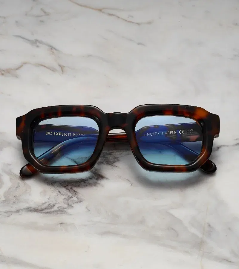 Explicit Poets Explicit Poets Unisex HARPER Tortoise - Blue Stylish Sunglasses, A7EP9 | Best Price UAE
