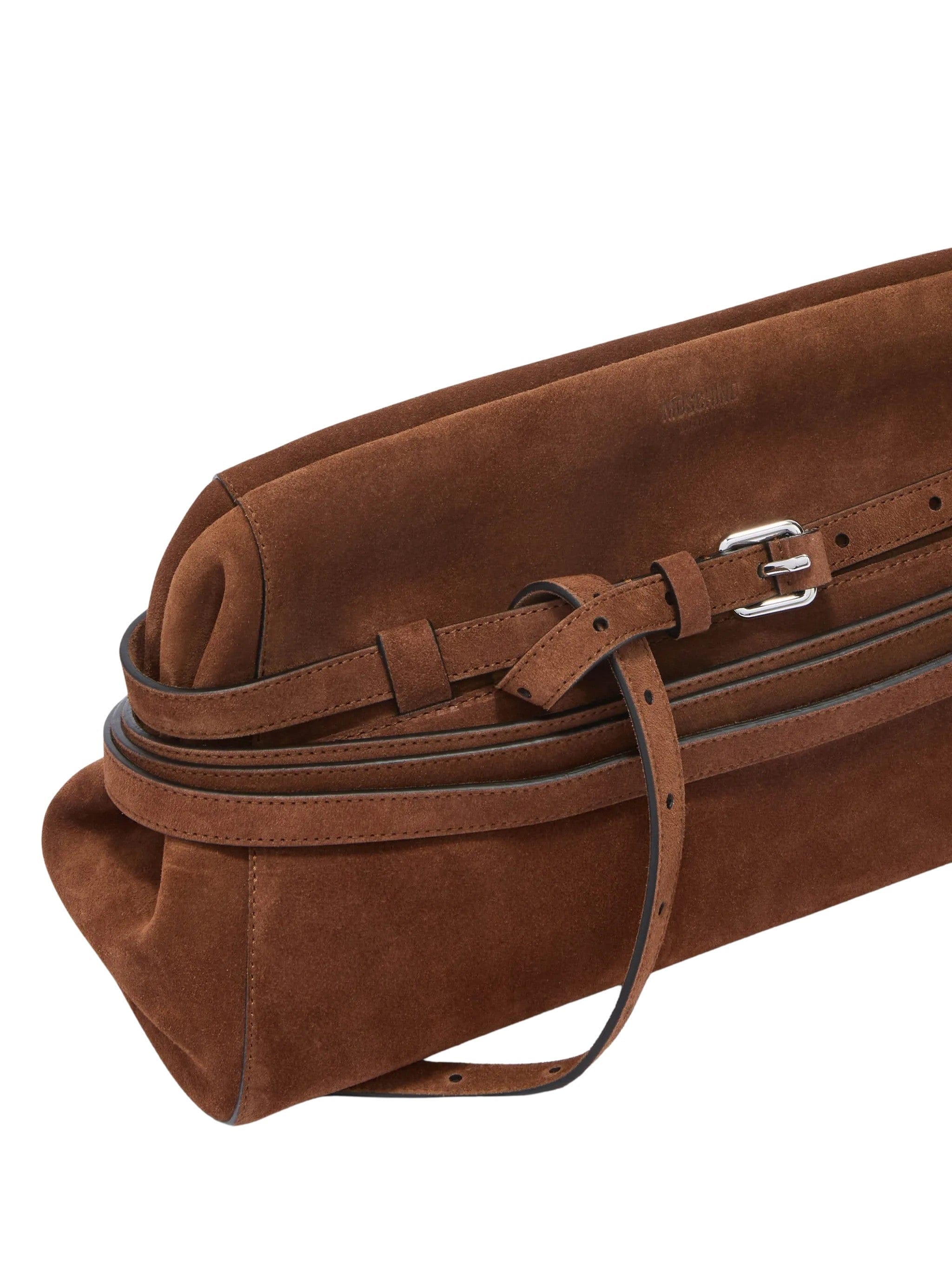 Borsa Crosta Suede Shoulder Bag