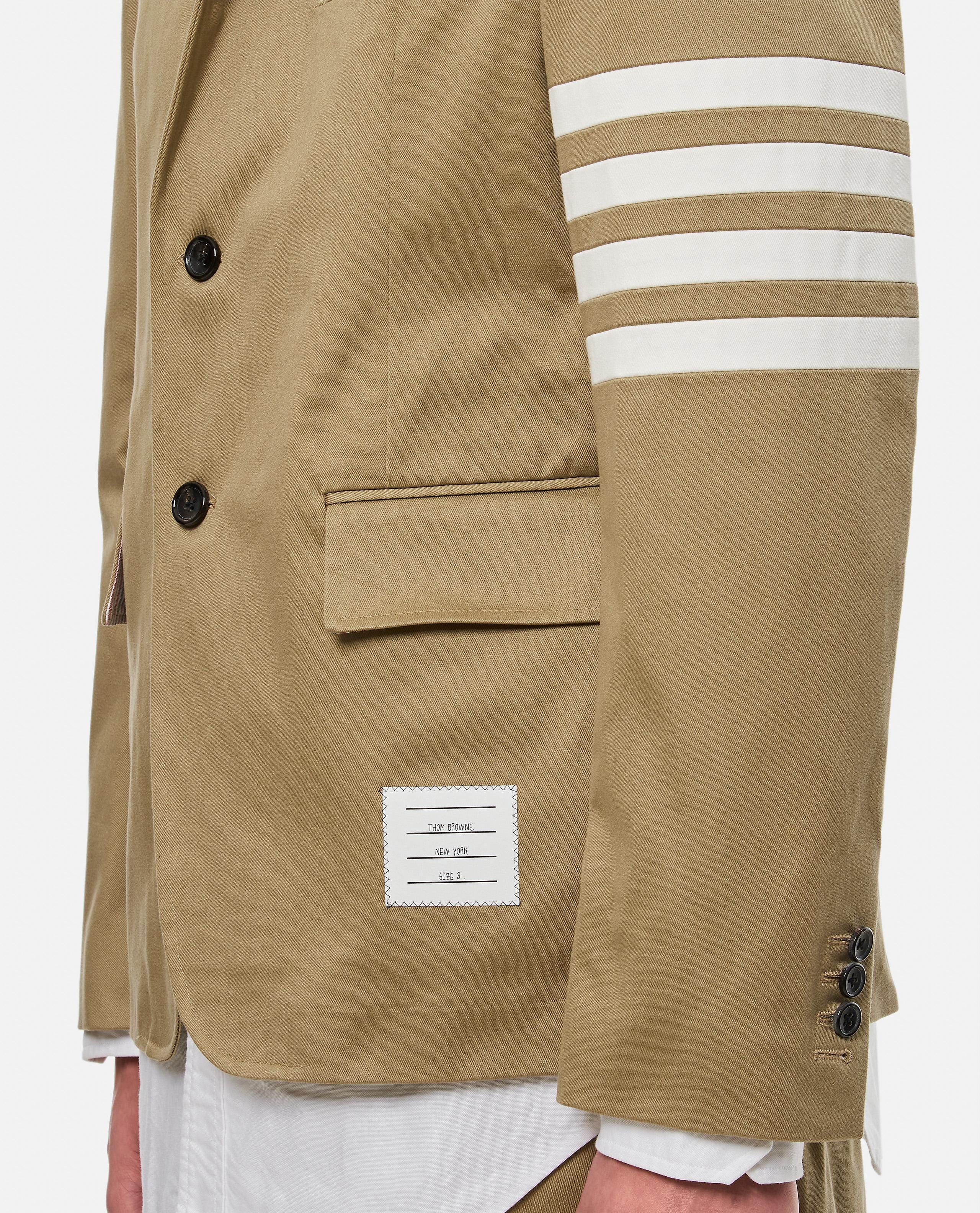 Thom Browne GIACCA SPORTIVA CLASSICA 4 BAR IN TWILL DI COTONE
