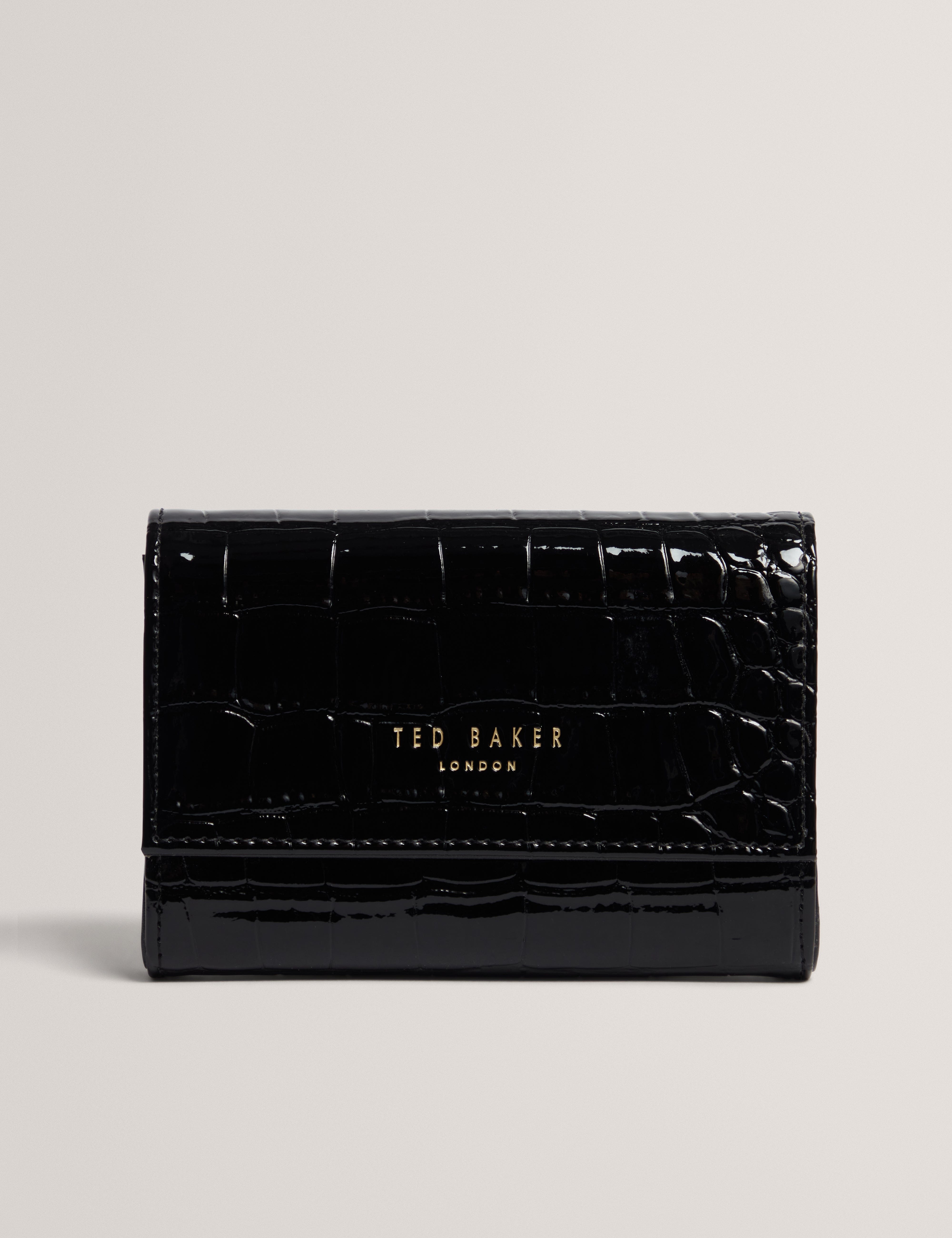 Ted Baker Valliaa Croc Effect Small Purse Black