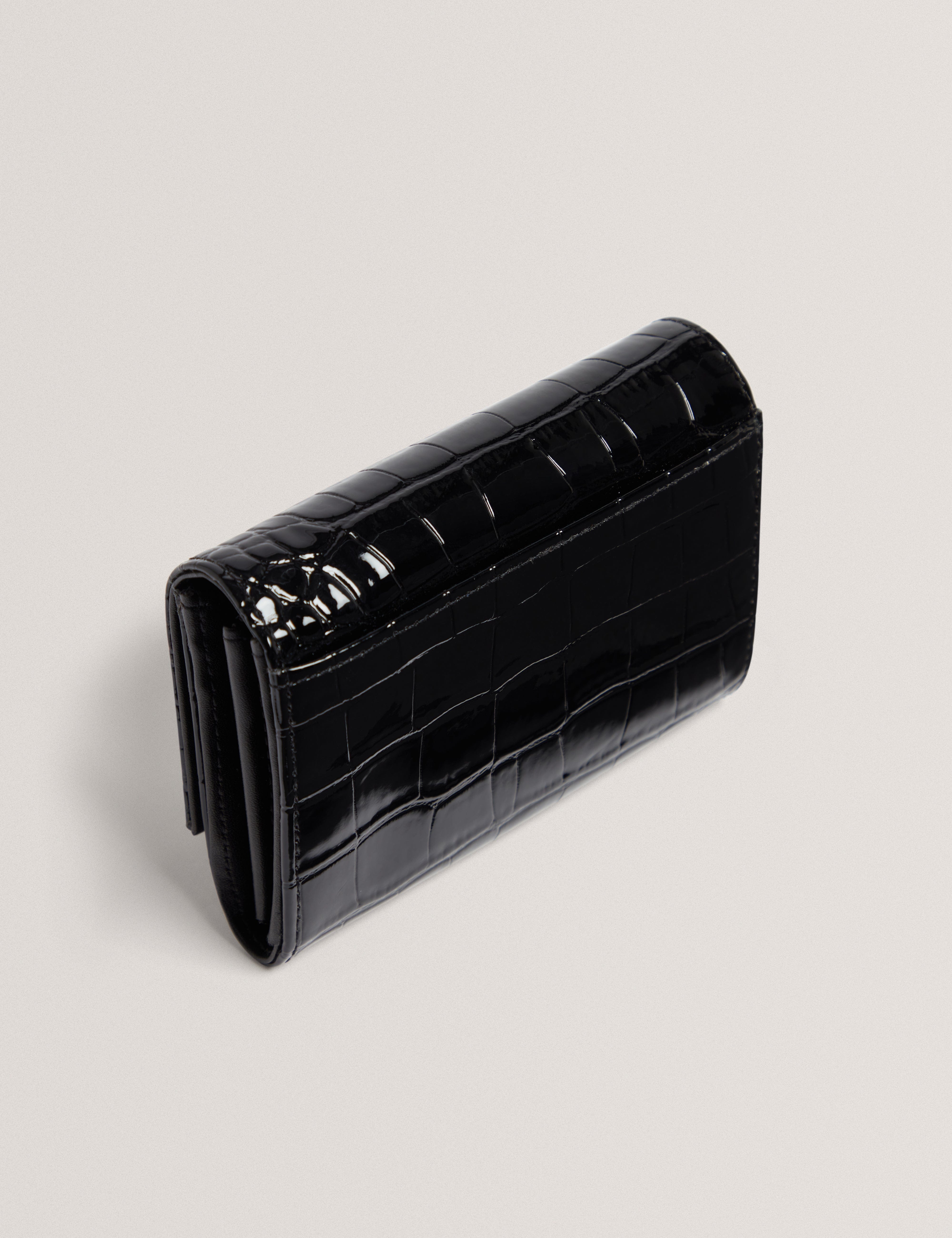 Ted Baker Valliaa Croc Effect Small Purse Black