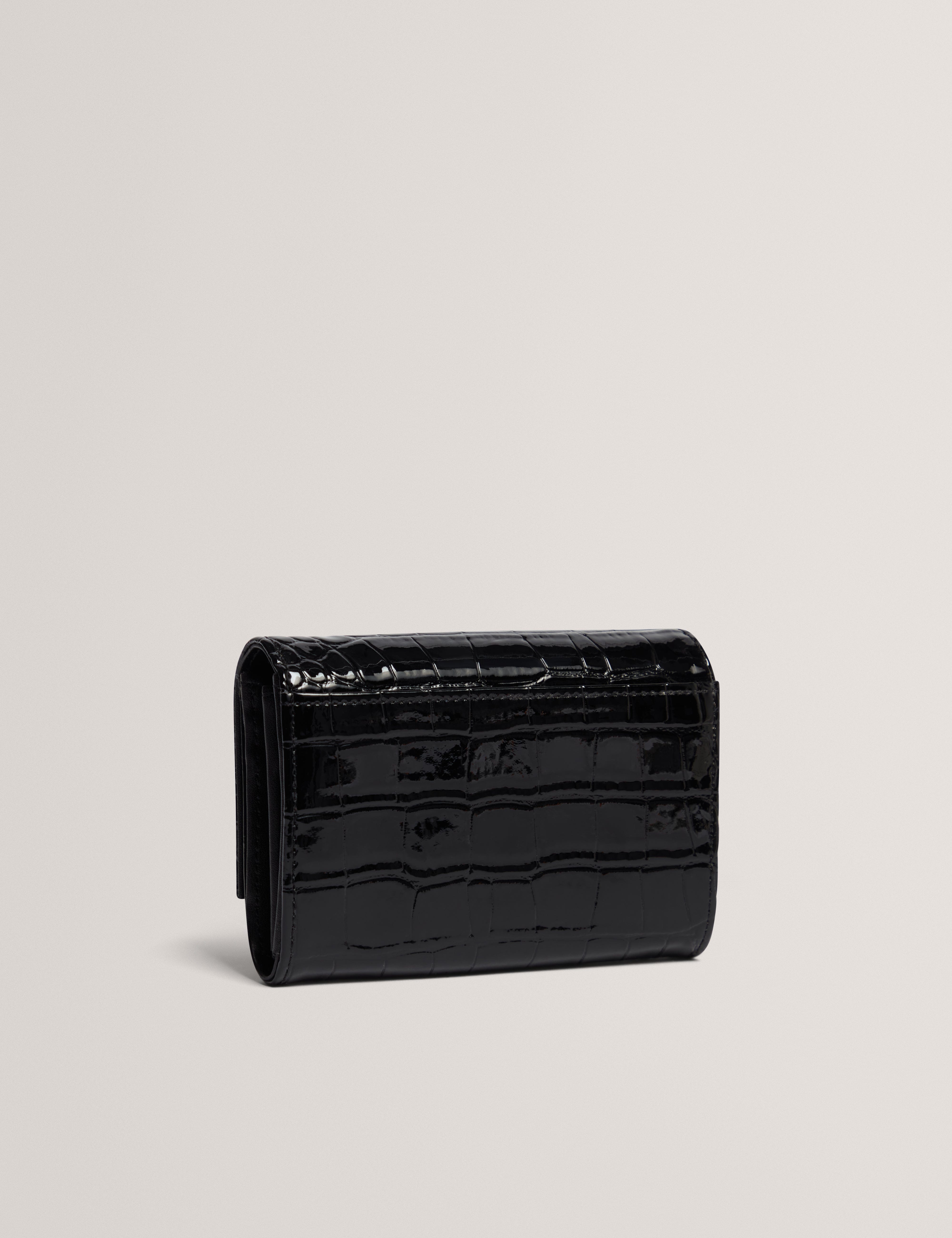 Ted Baker Valliaa Croc Effect Small Purse Black