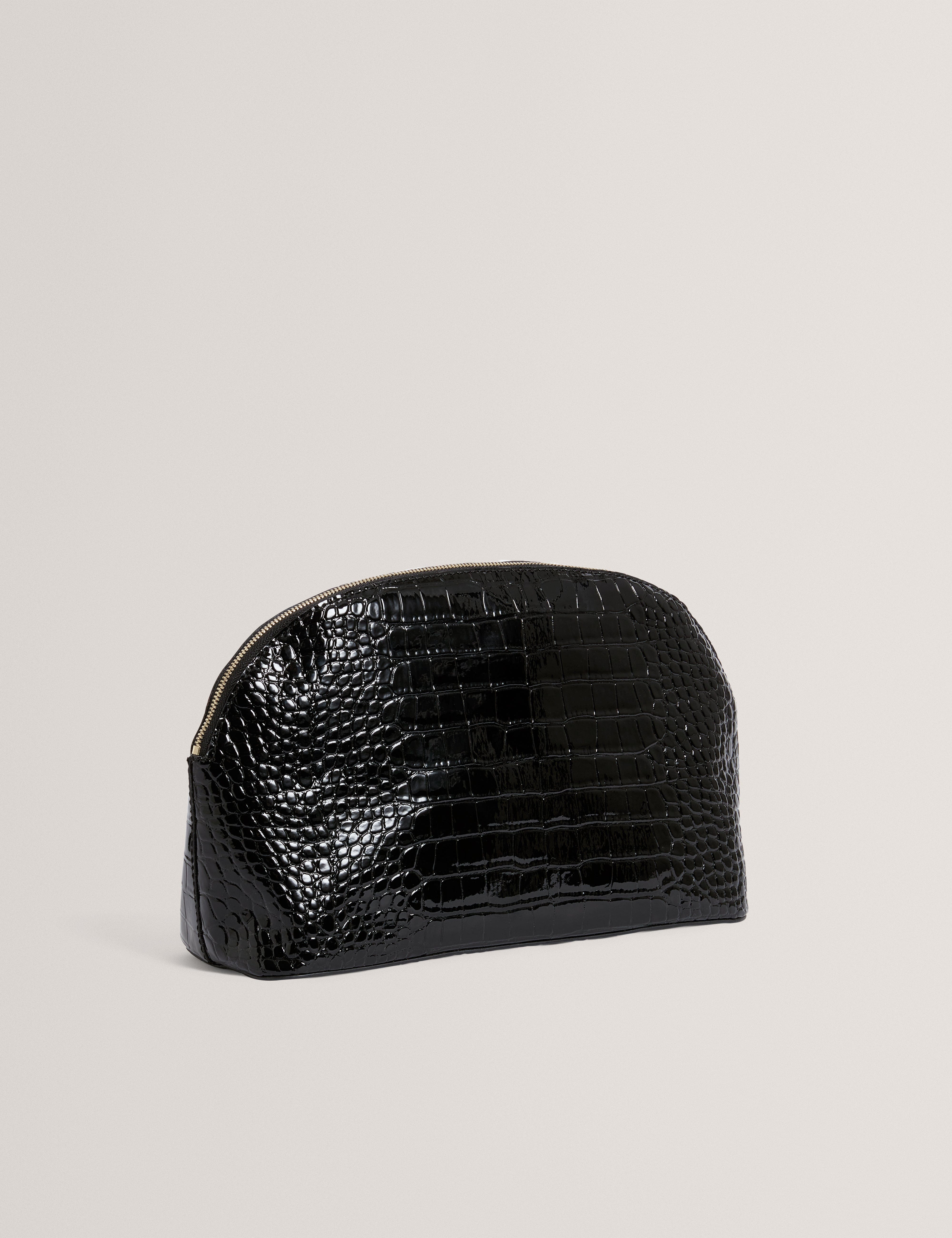 Ted Baker Valoris Croc Effect Large Washbag Black
