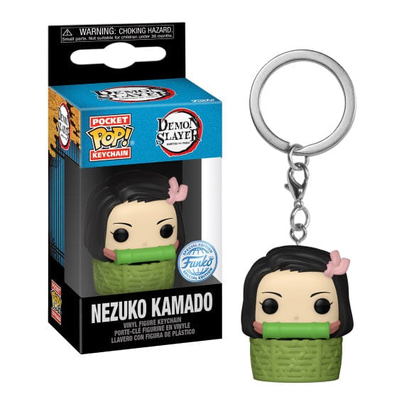 Funko Demon Slayer Pocket Pop! Keychain Nezuko Kamado in Basket (SE)