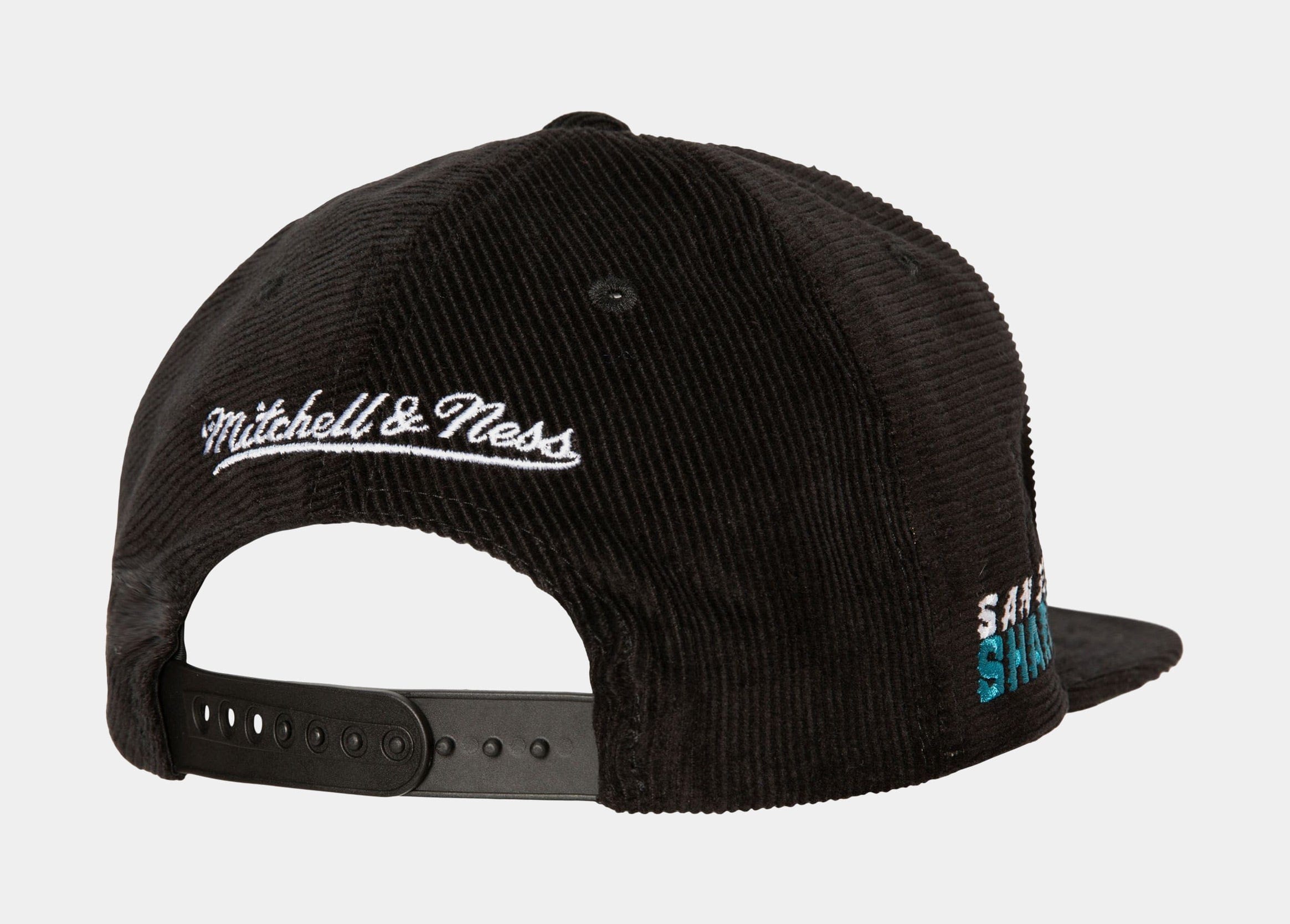 Mitchell & NESS San Jose Sharks Front Loaded Snapback Mens Hat (Black/Blue)