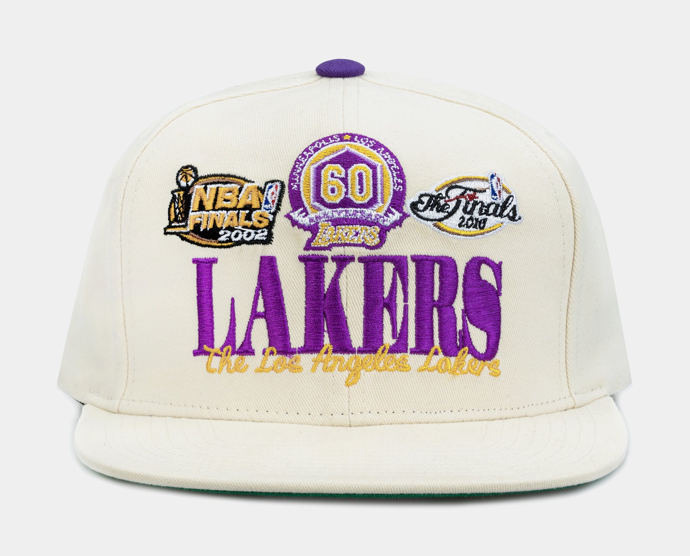 Mitchell & NESS Los Angeles Lakers Retro Snapback Mens Hat (Beige)