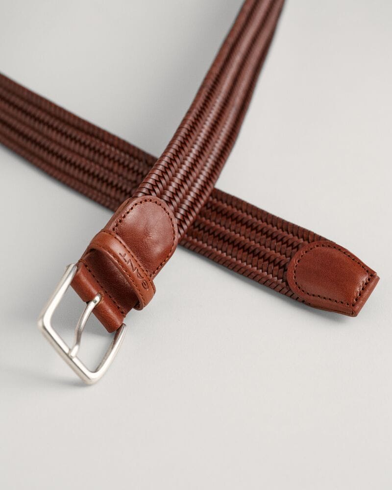 Gant Braided Elastic Leather Belt
