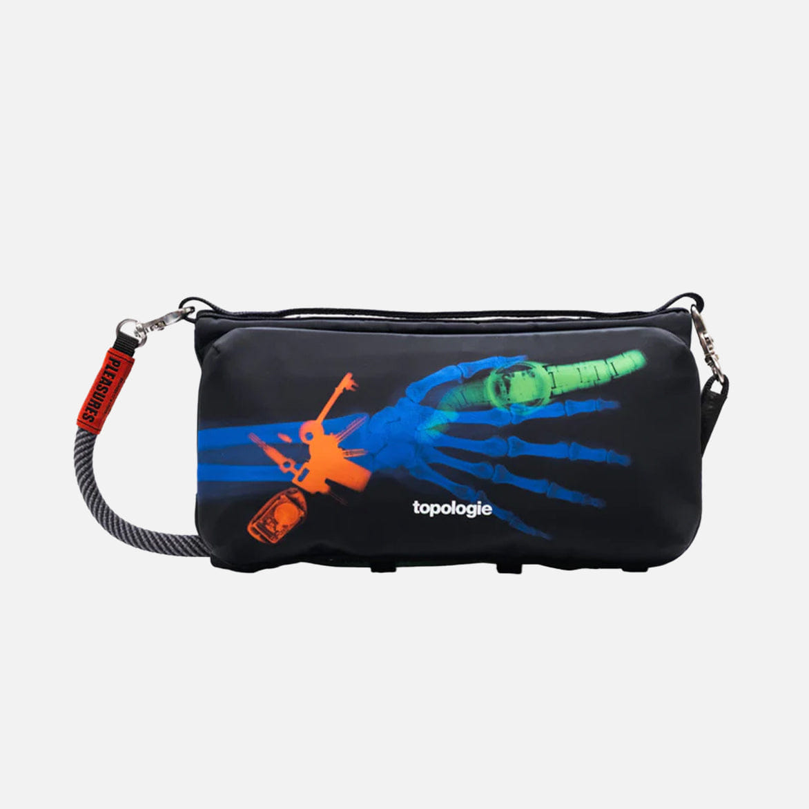 Pleasures TOPOLOGIE x PLEASURES SACOCHE MEDIUM - BLACK