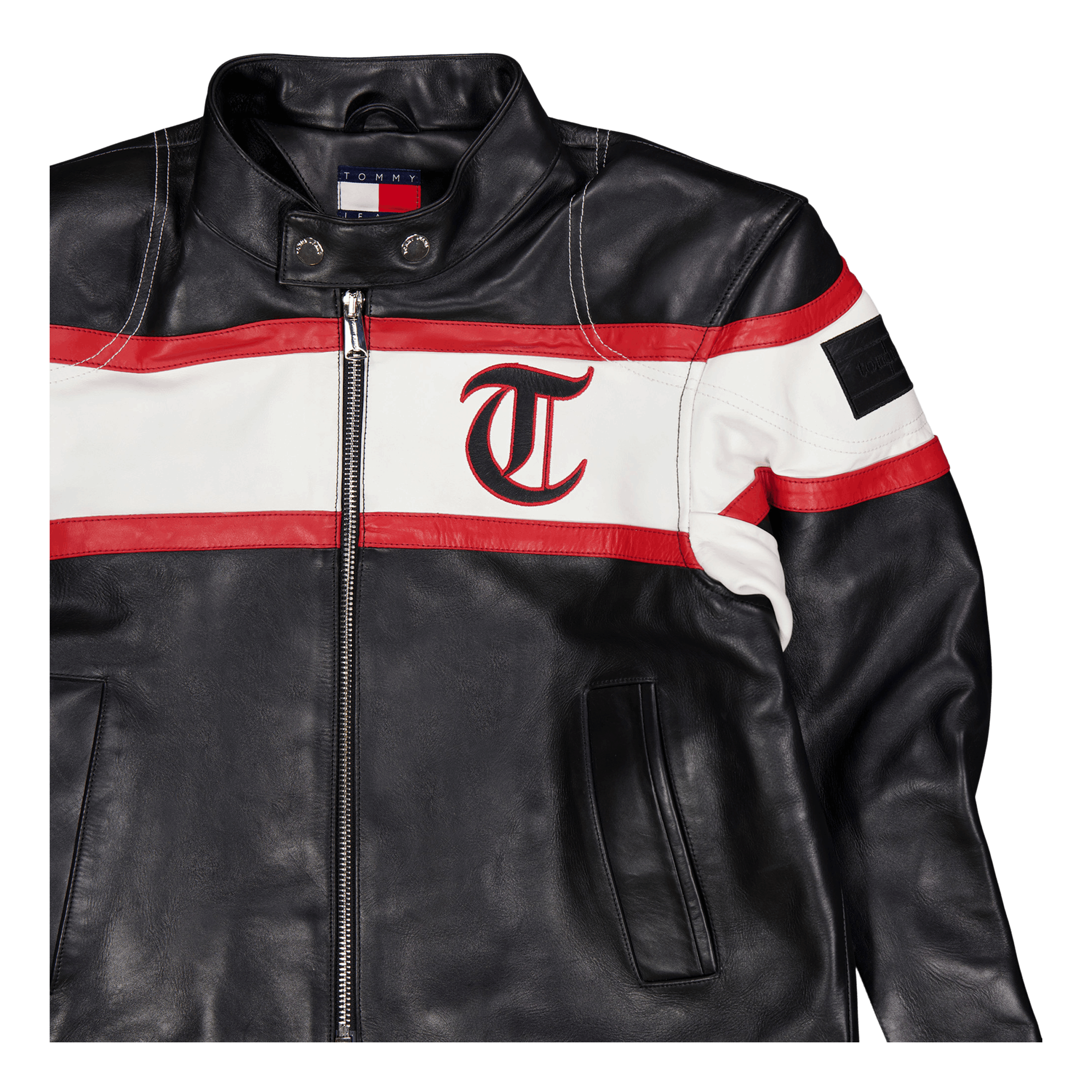 Tommy Jeans Tjcu Leather Biker Jacket Black