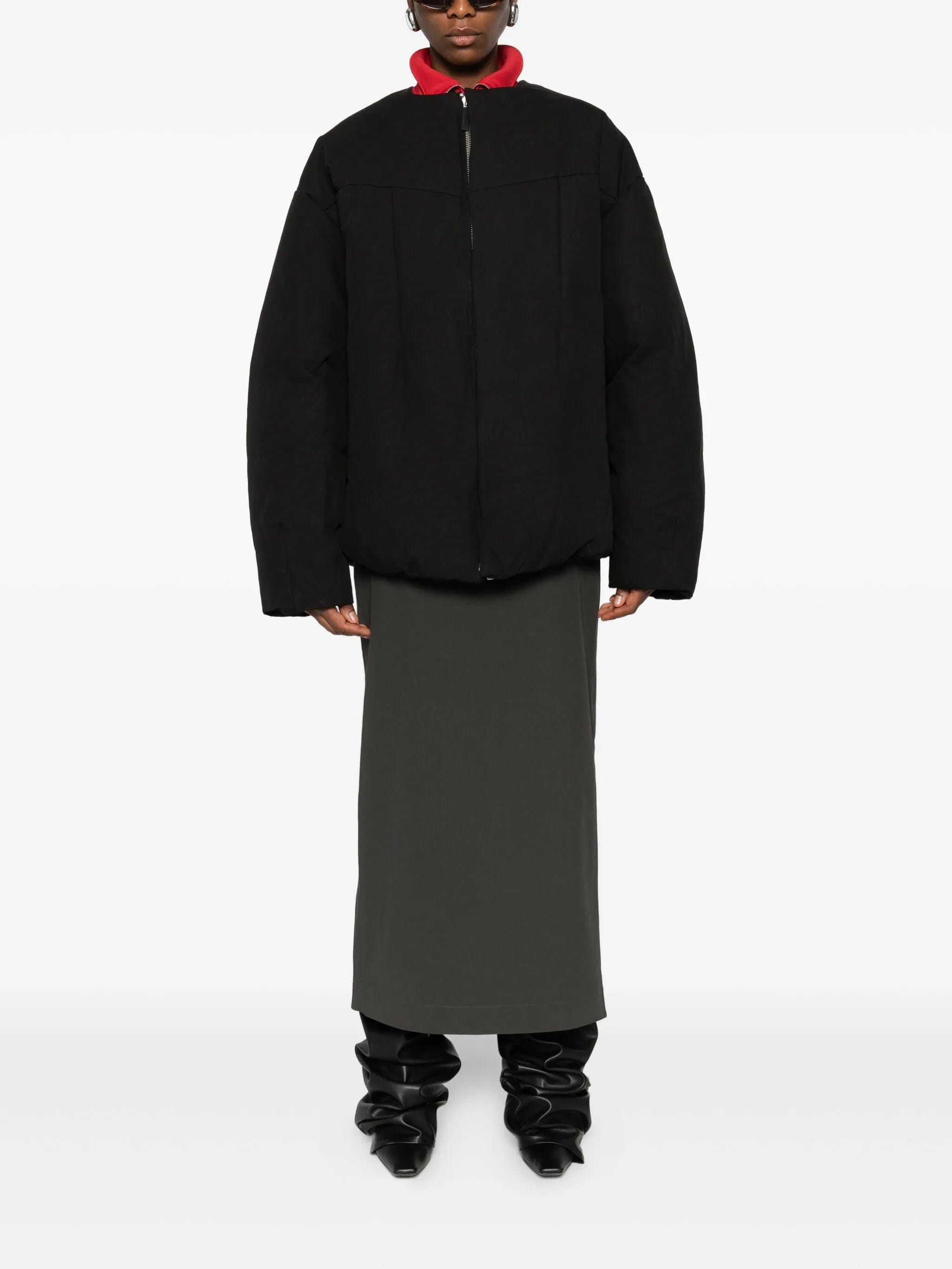 Entire Studios Pod quilted zip - front bomber jacket