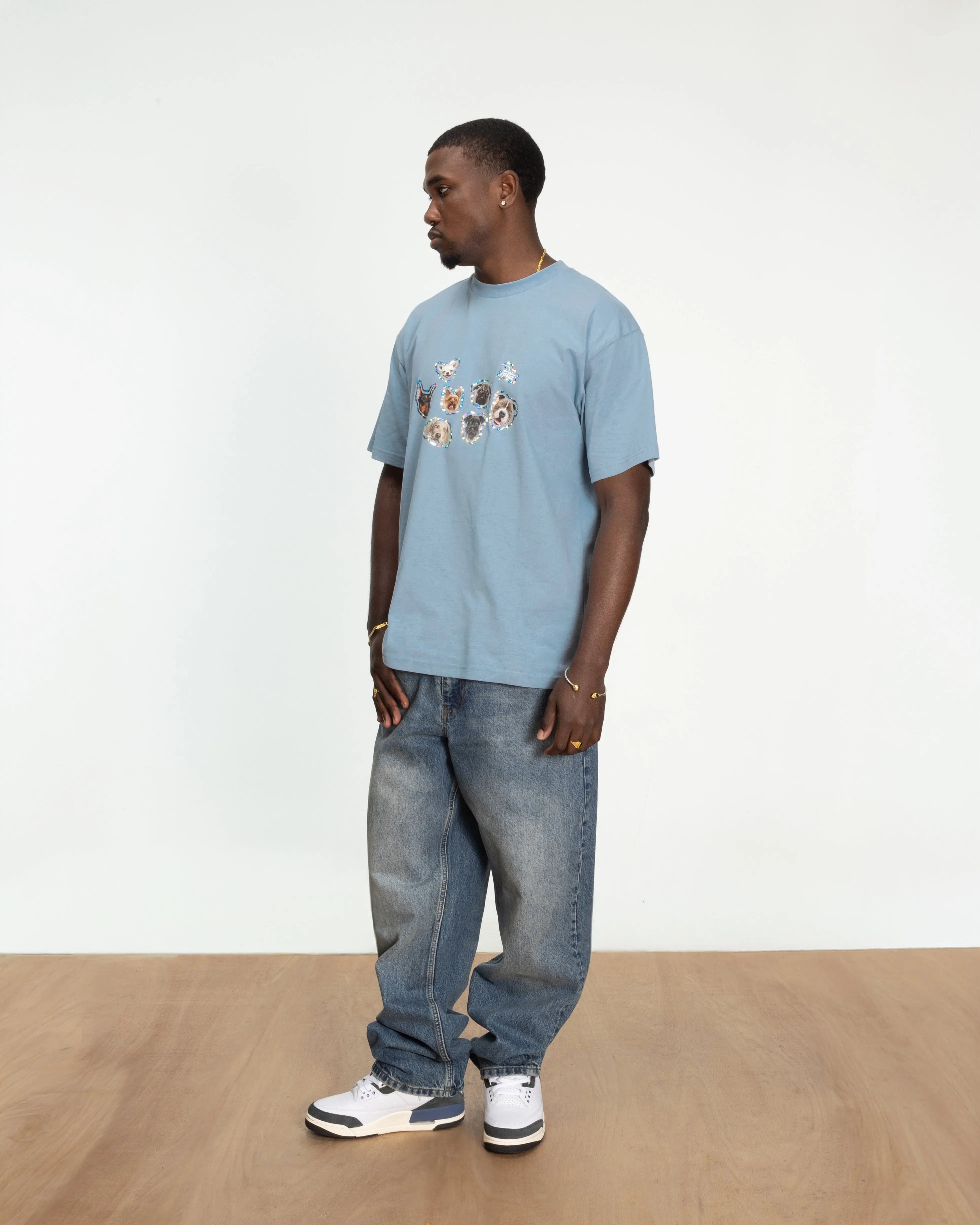 Patta Dogs T - Shirt (Dusty Blue)