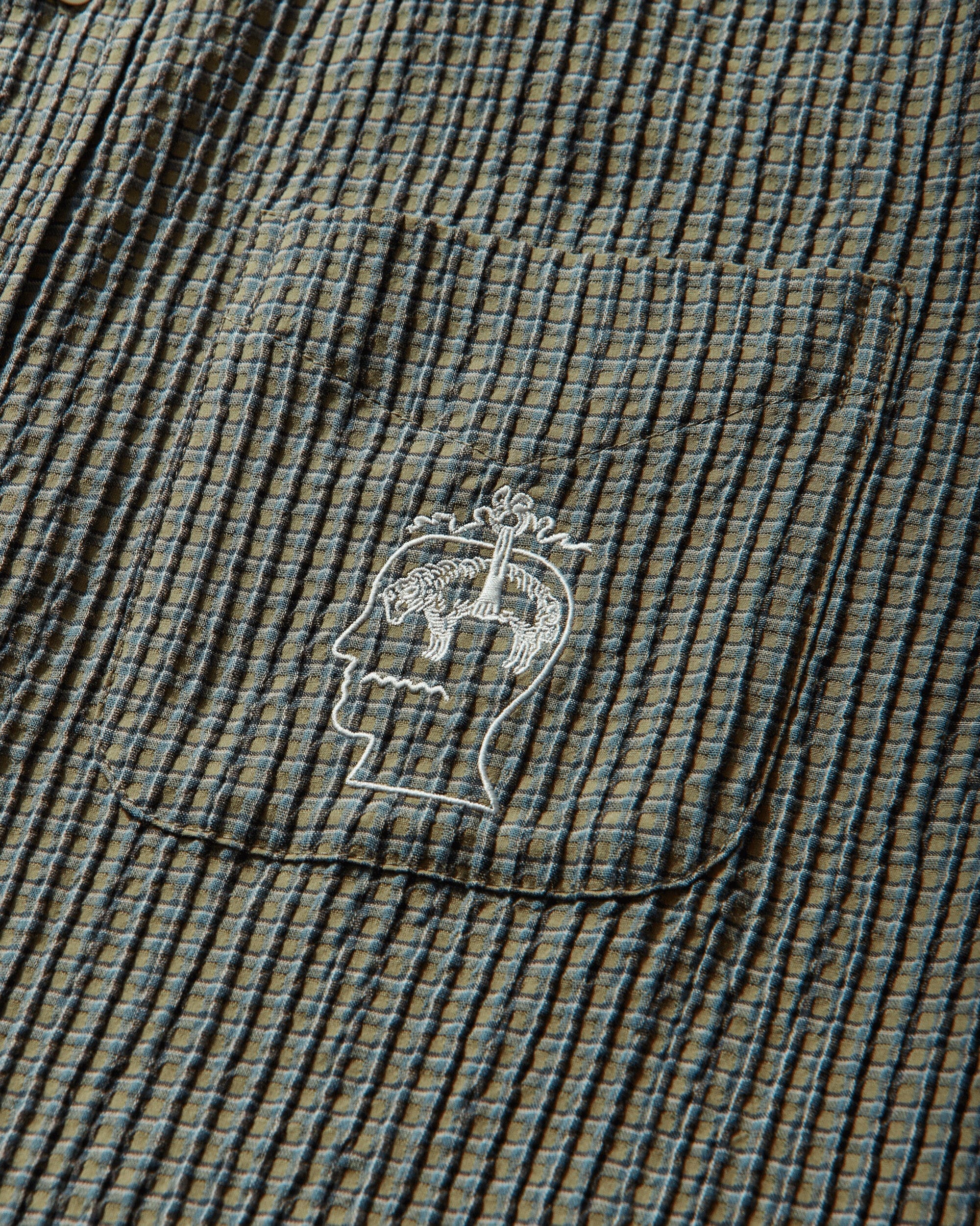 Brain Dead Brooks Brothers California Check Oxford Button Up Shirt Green