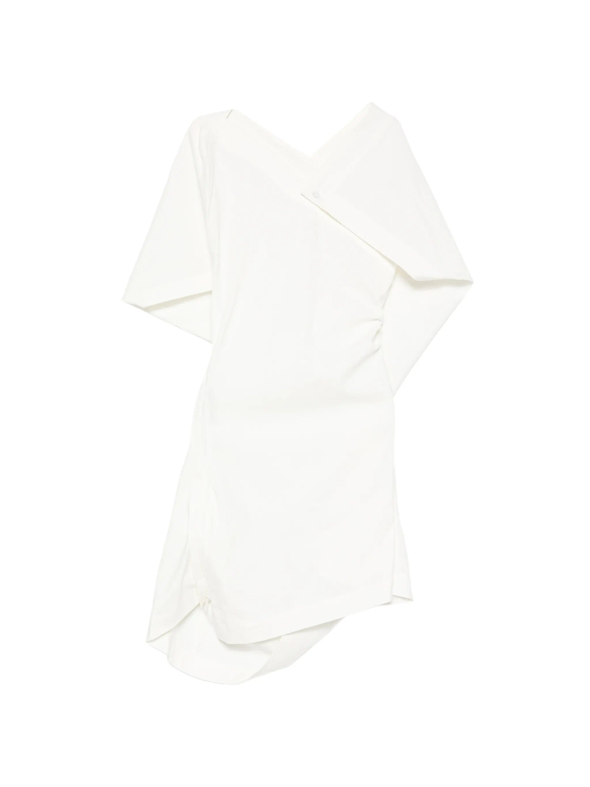 Issey Miyake asymmetric draped mini dress