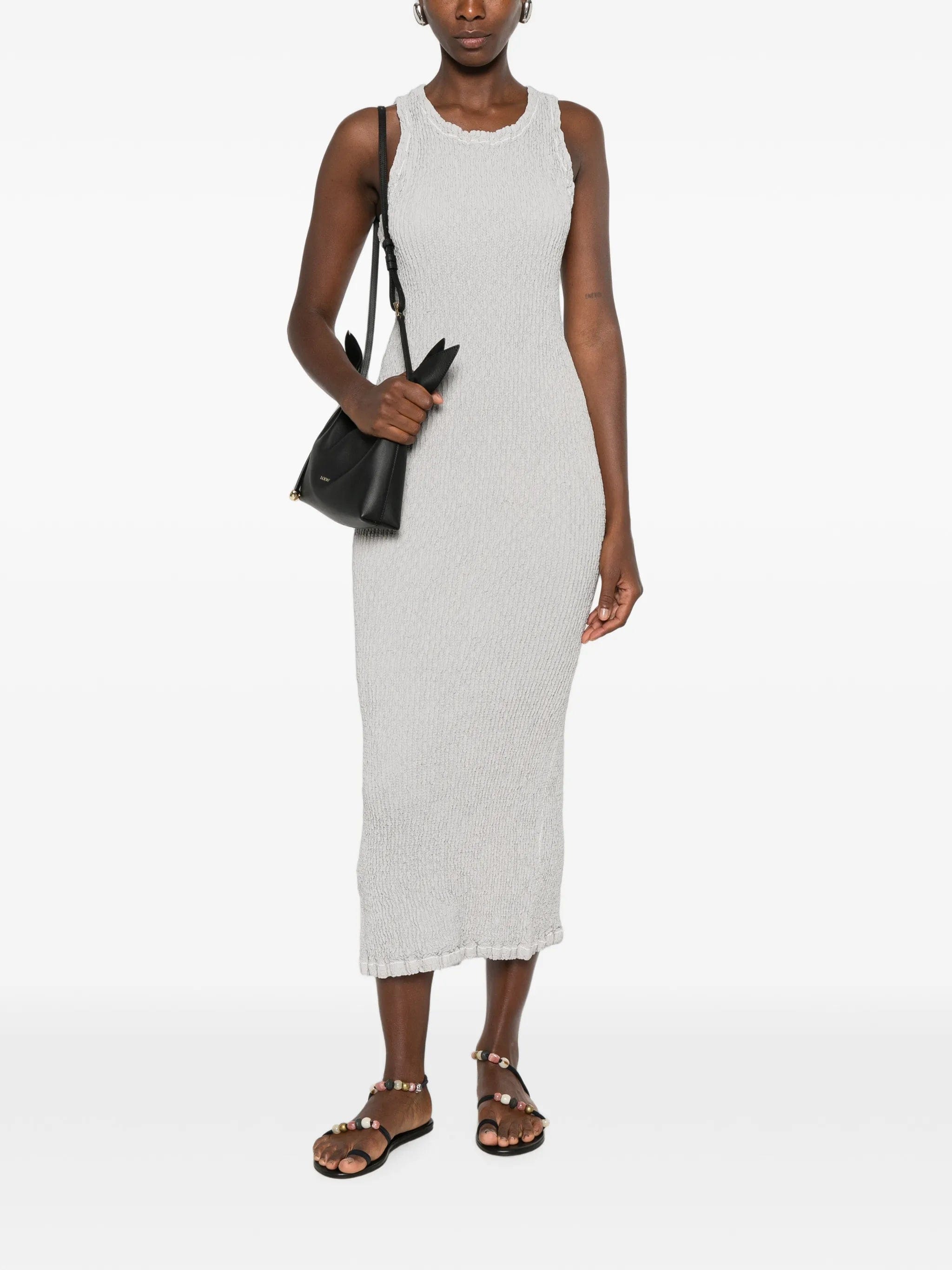 Issey Miyake textured midi dress
