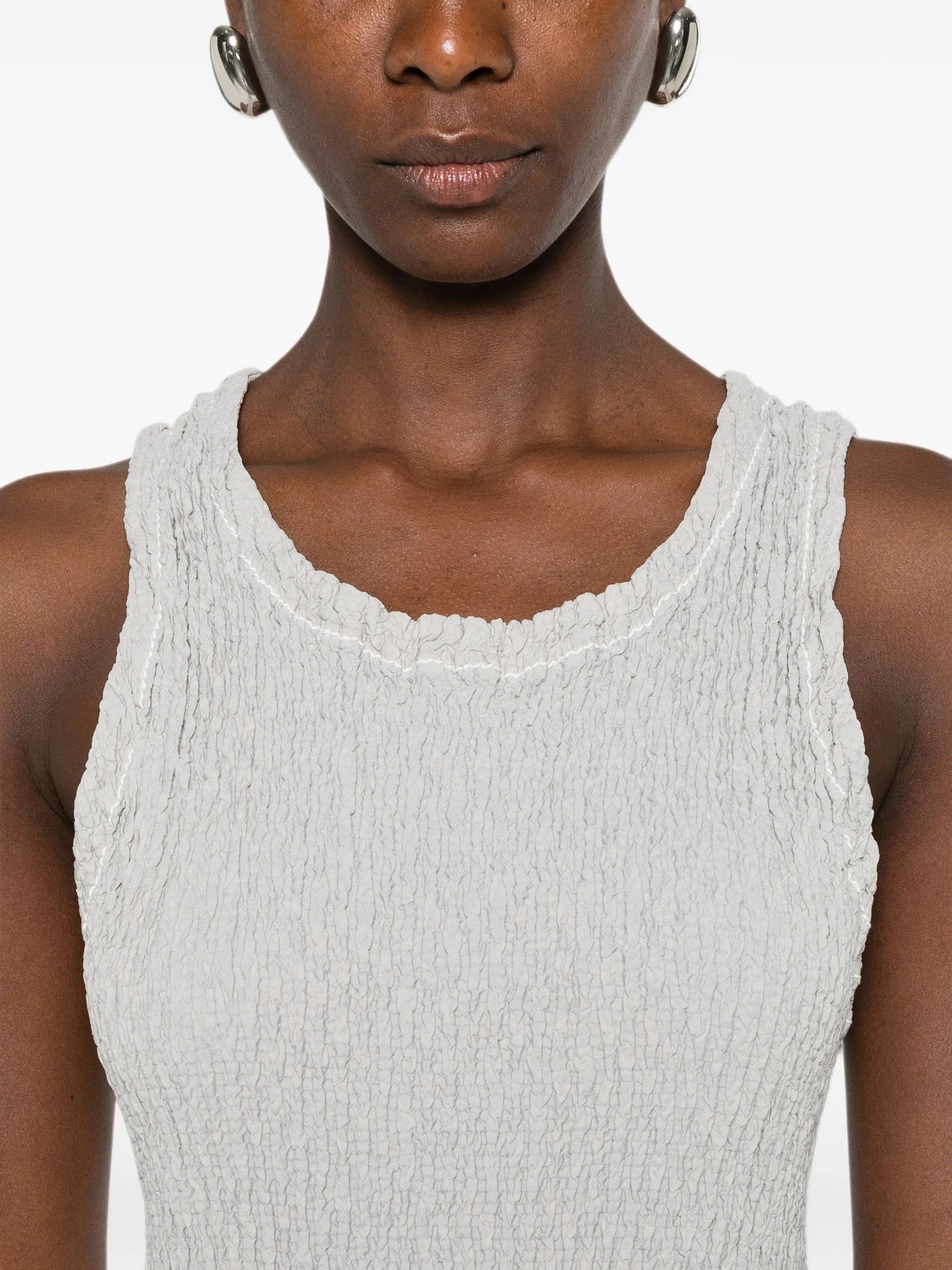 Issey Miyake textured midi dress