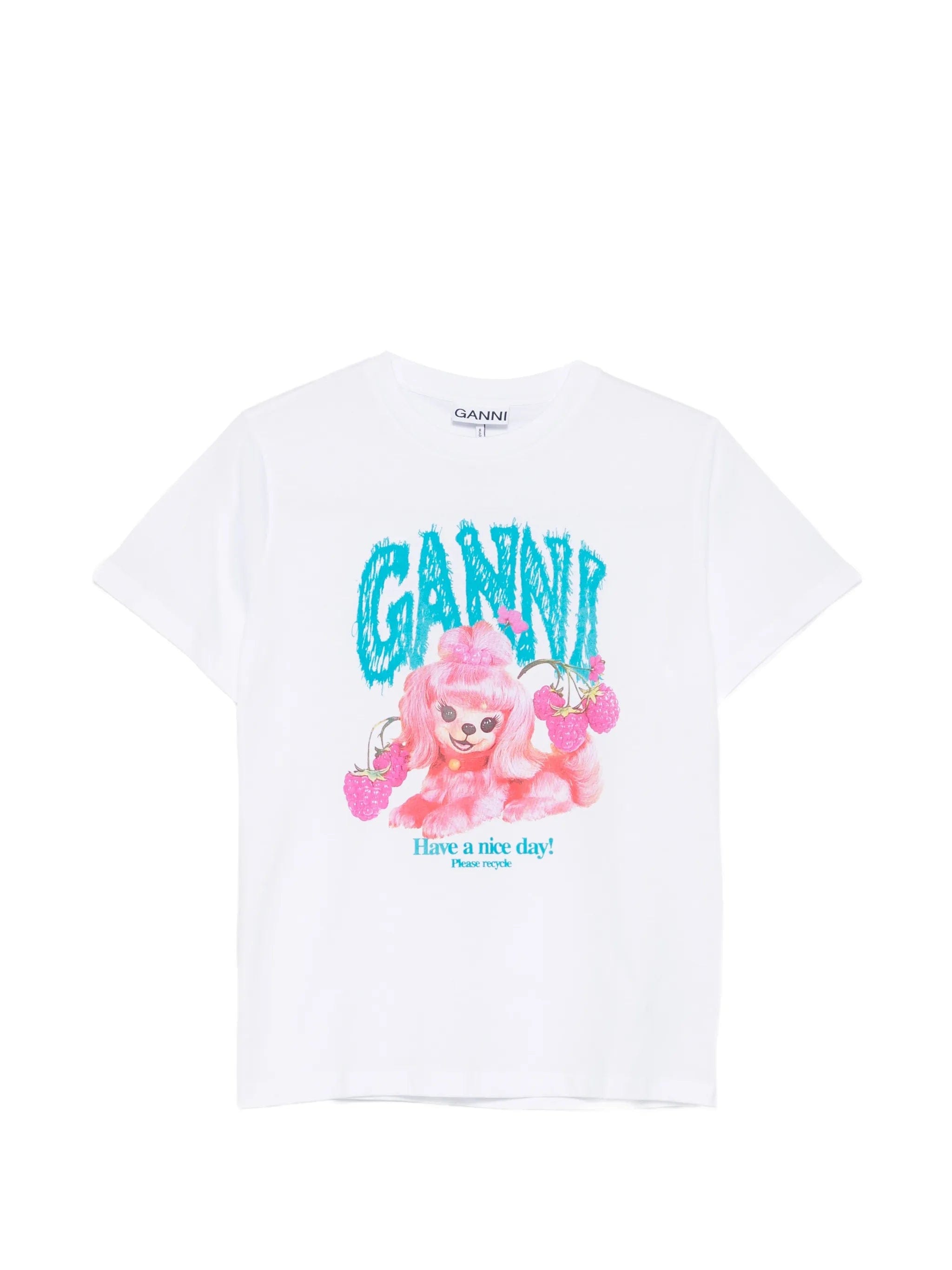 GANNI dog graphic T - shirt